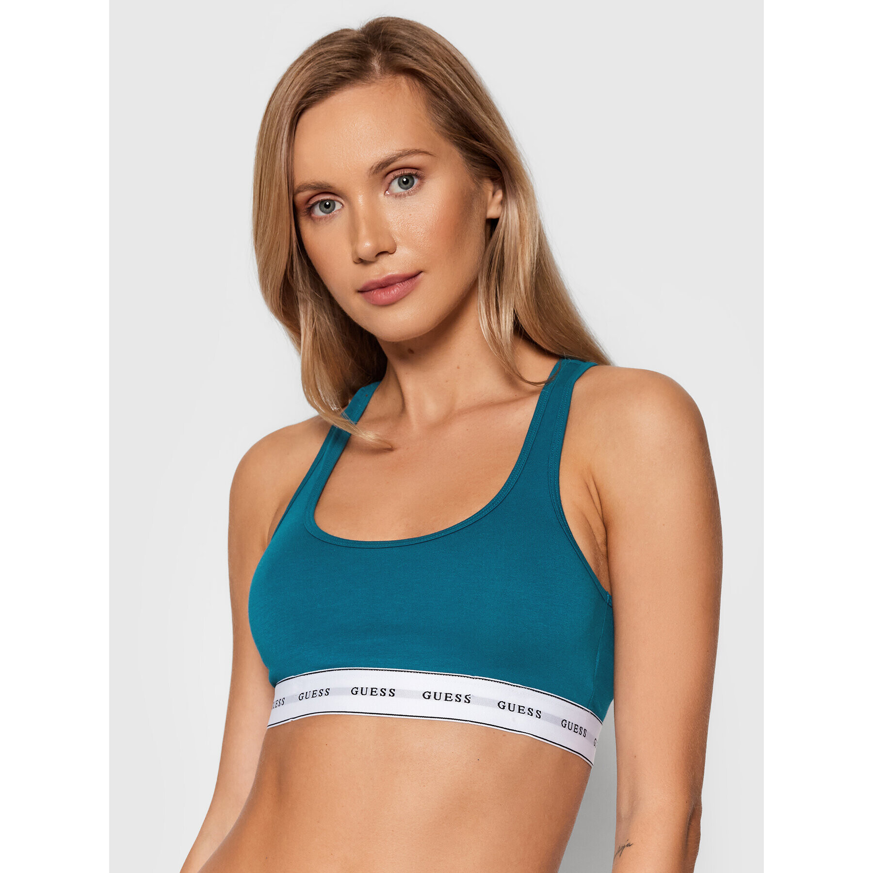 Guess Sutien top O97C01 JR04P Albastru - Pled.ro