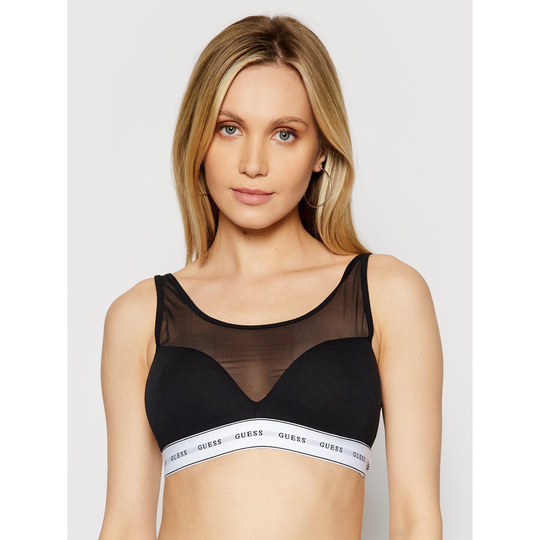 Guess Sutien top O97C04 JR04P Negru - Pled.ro