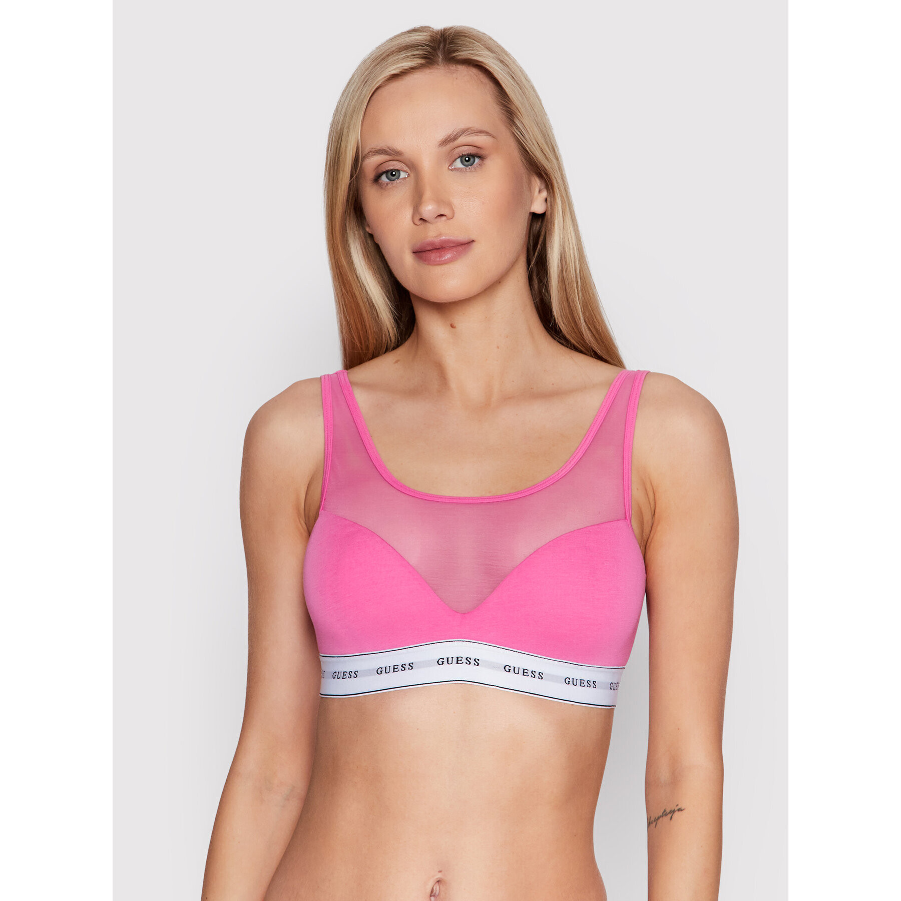 Guess Sutien top O97C04 JR07A Roz - Pled.ro