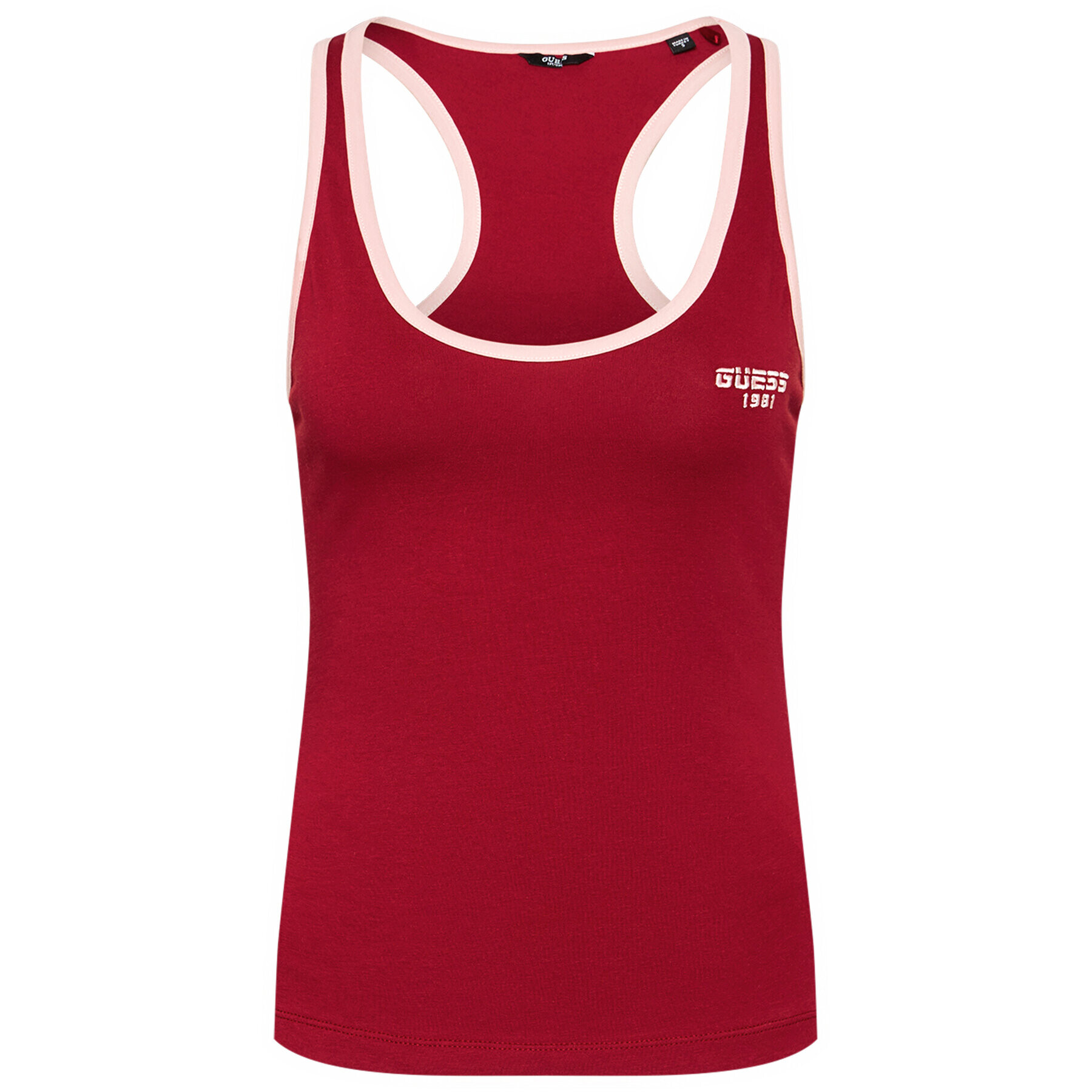 Guess Top Logo Lettering O1RA24 J1300 Vișiniu Regular Fit - Pled.ro