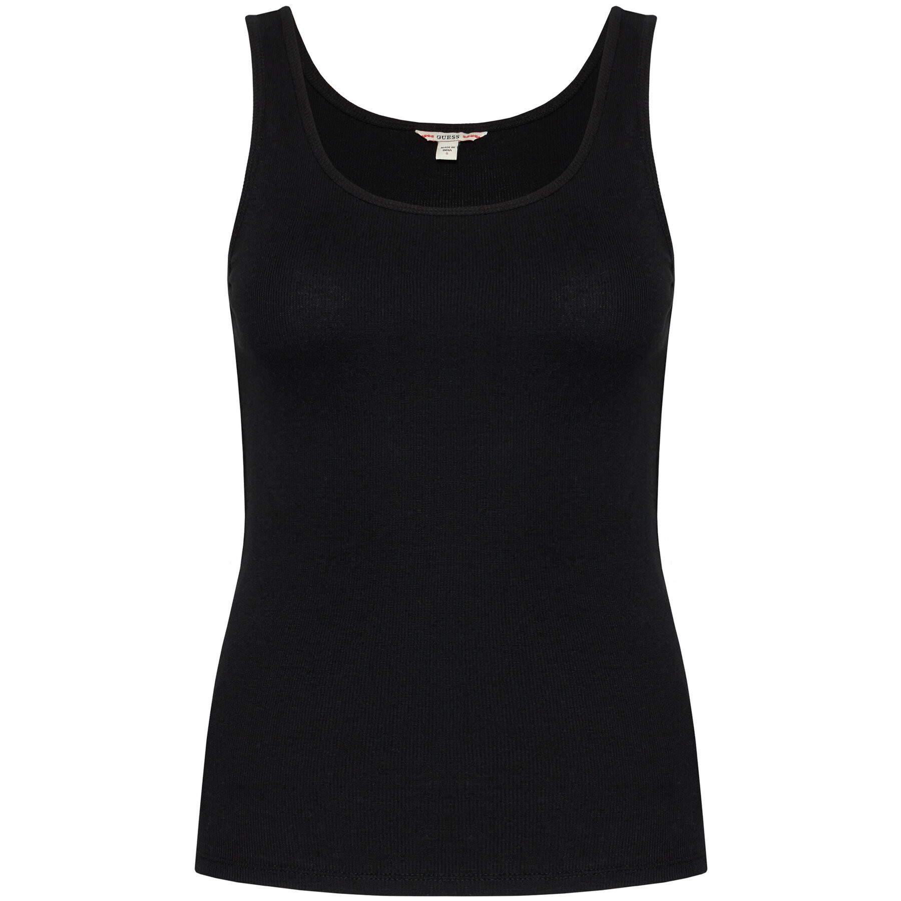 Guess Top Perfect Rib W1YI08 RA0H1 Negru Slim Fit - Pled.ro