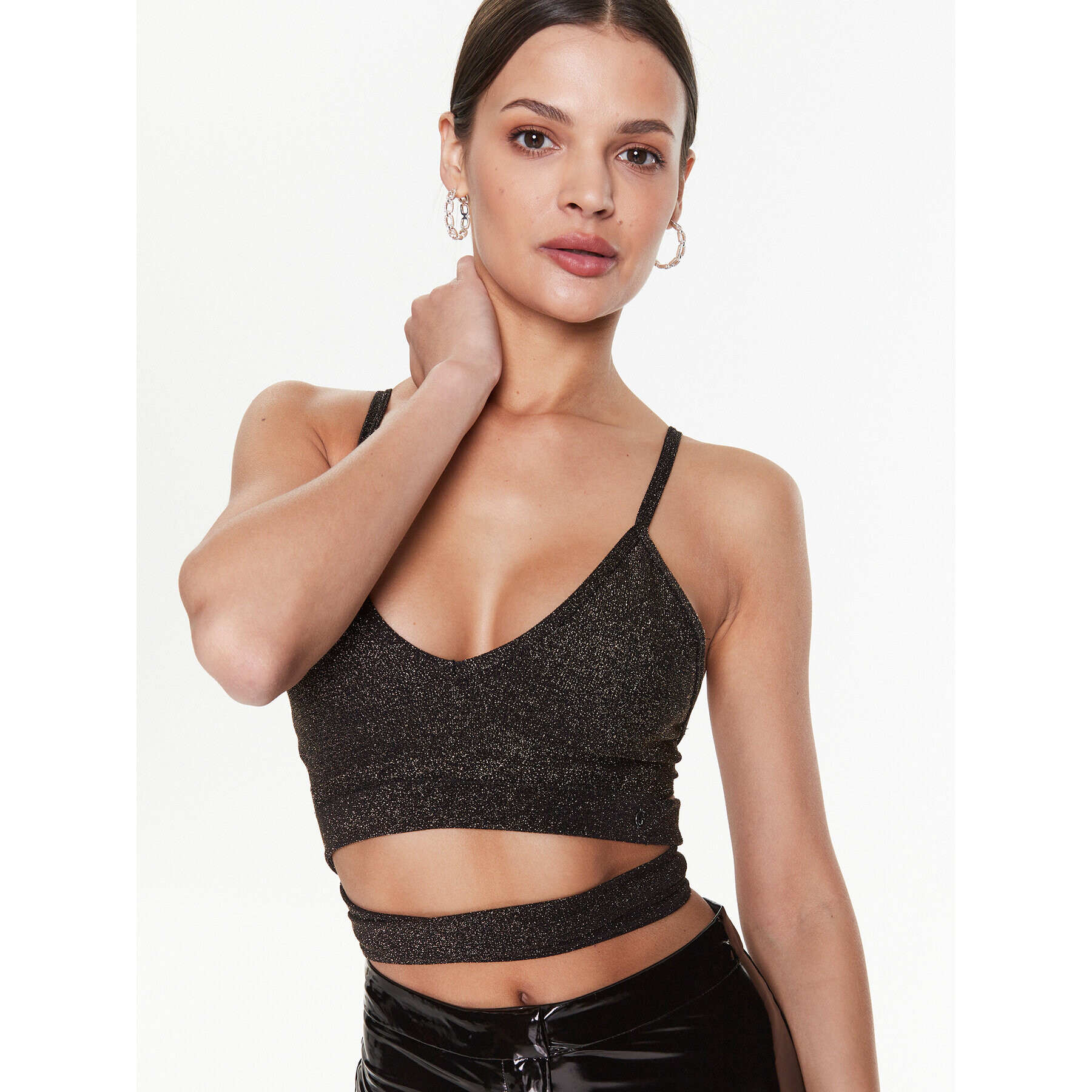 Guess Top Sibyl W3GZ03 Z3740 Negru Slim Fit - Pled.ro