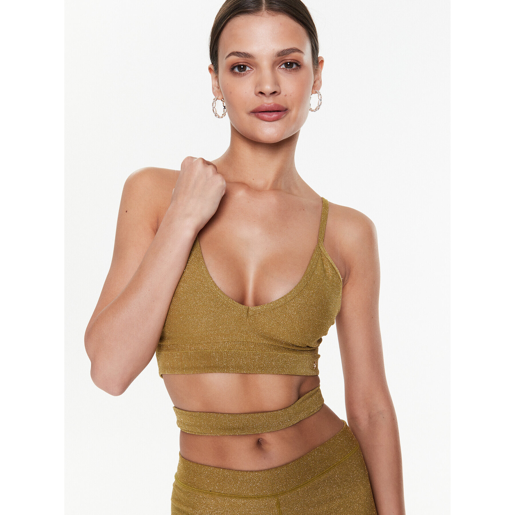 Guess Top Sibyl W3GZ03 Z3740 Verde Regular Fit - Pled.ro