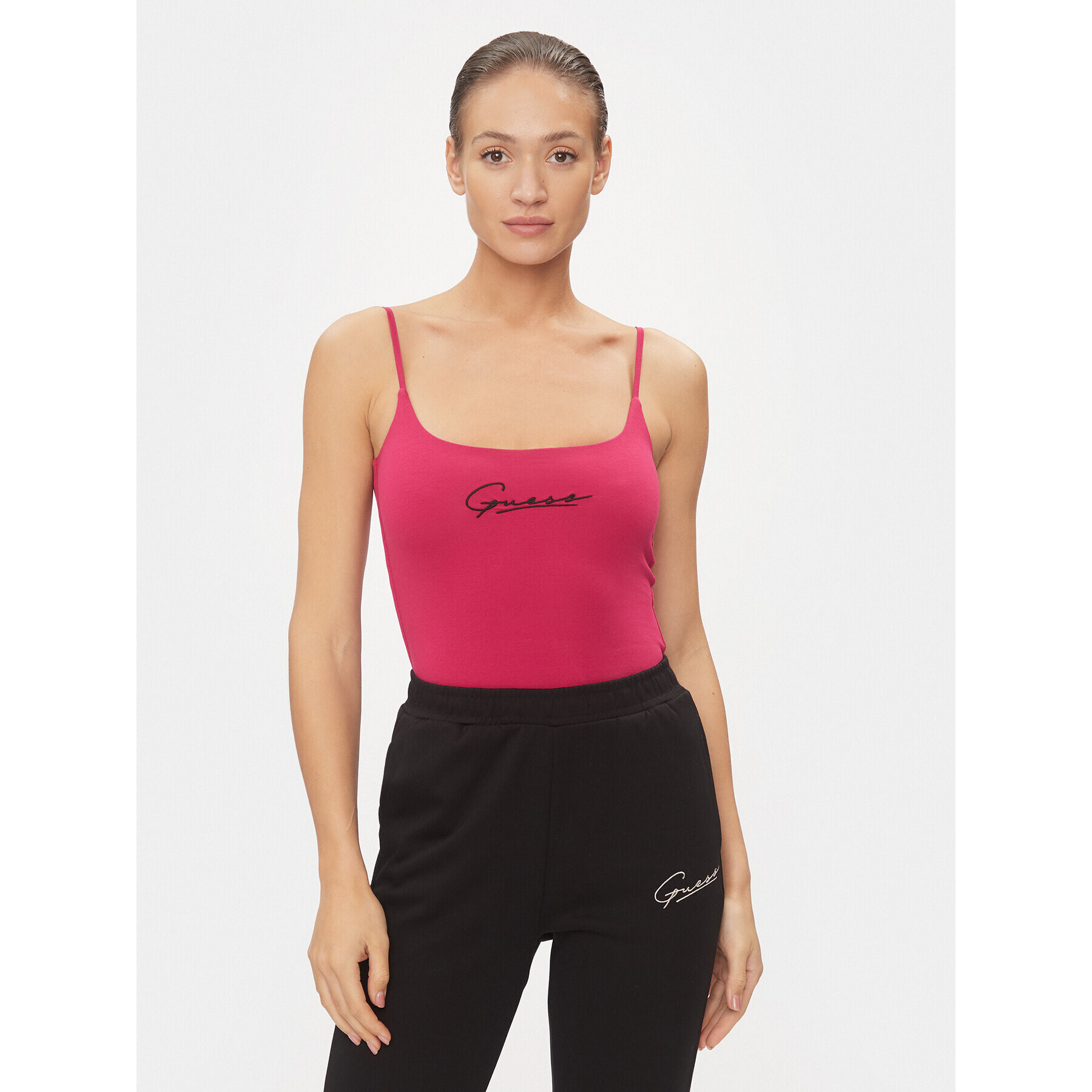 Guess Top Signature V4RP06 J1314 Roz Regular Fit - Pled.ro