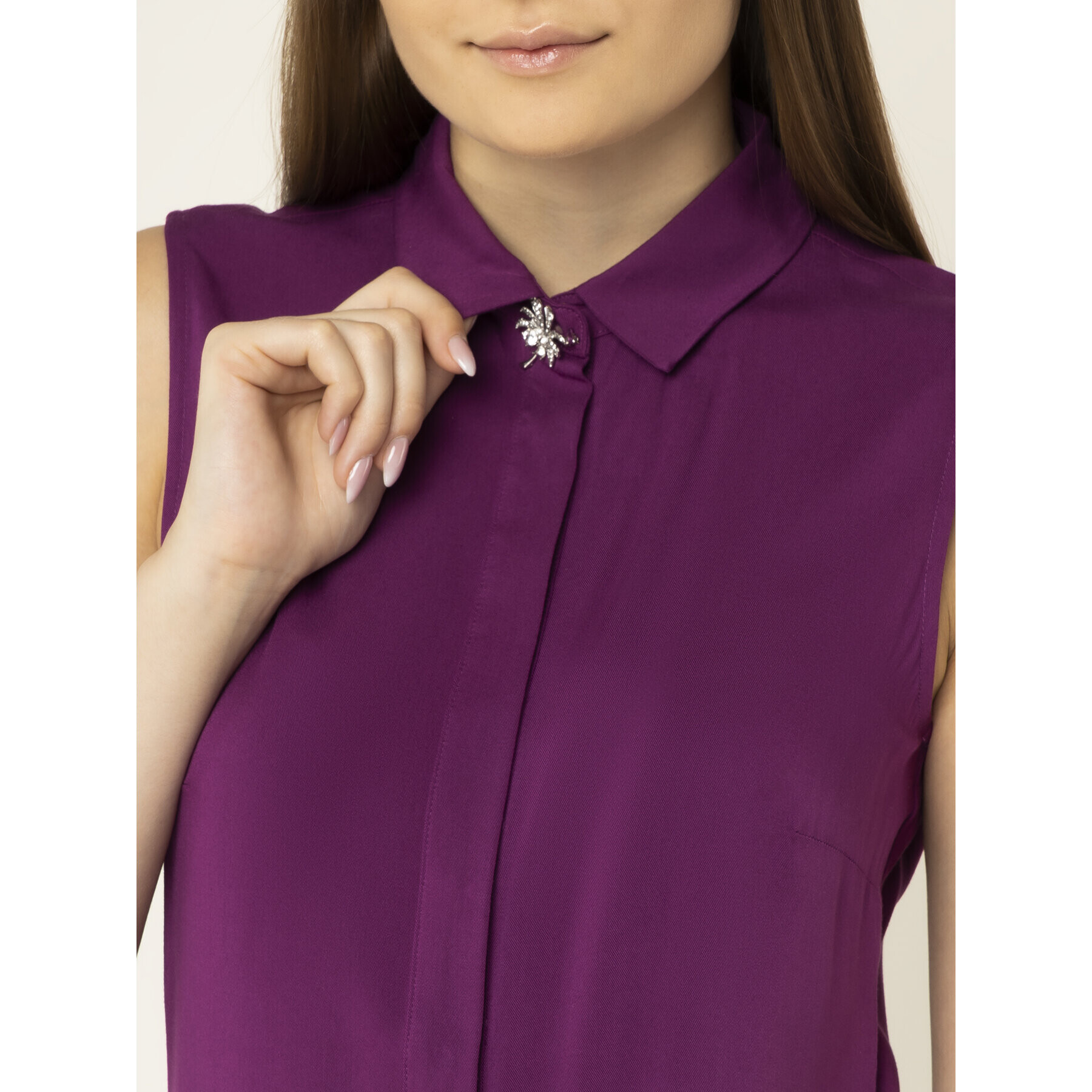 Guess Top Sl Madinah W01H84 WC9Z0 Violet Regular Fit - Pled.ro