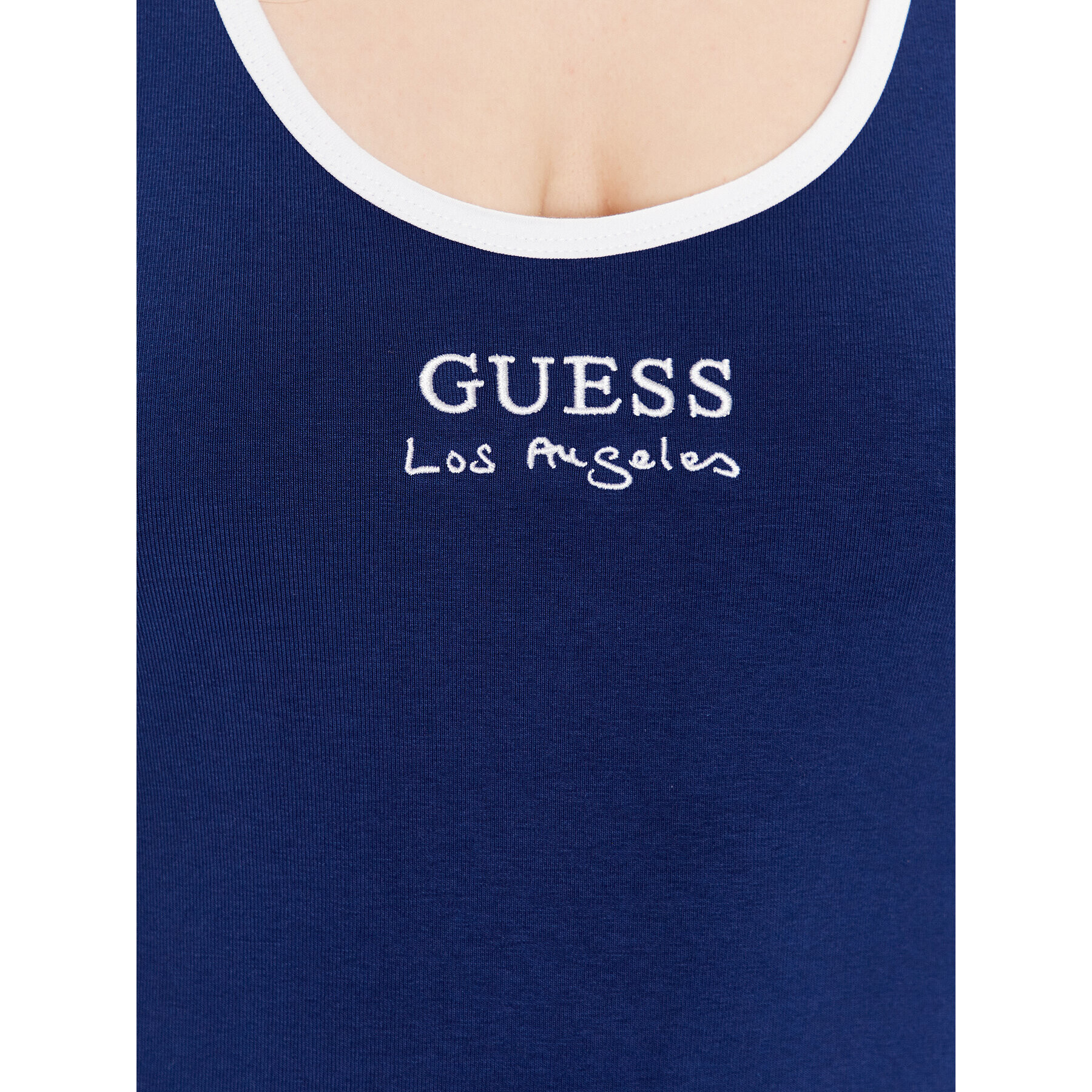 Guess Top Sporty E3GP05 KBP41 Albastru Slim Fit - Pled.ro