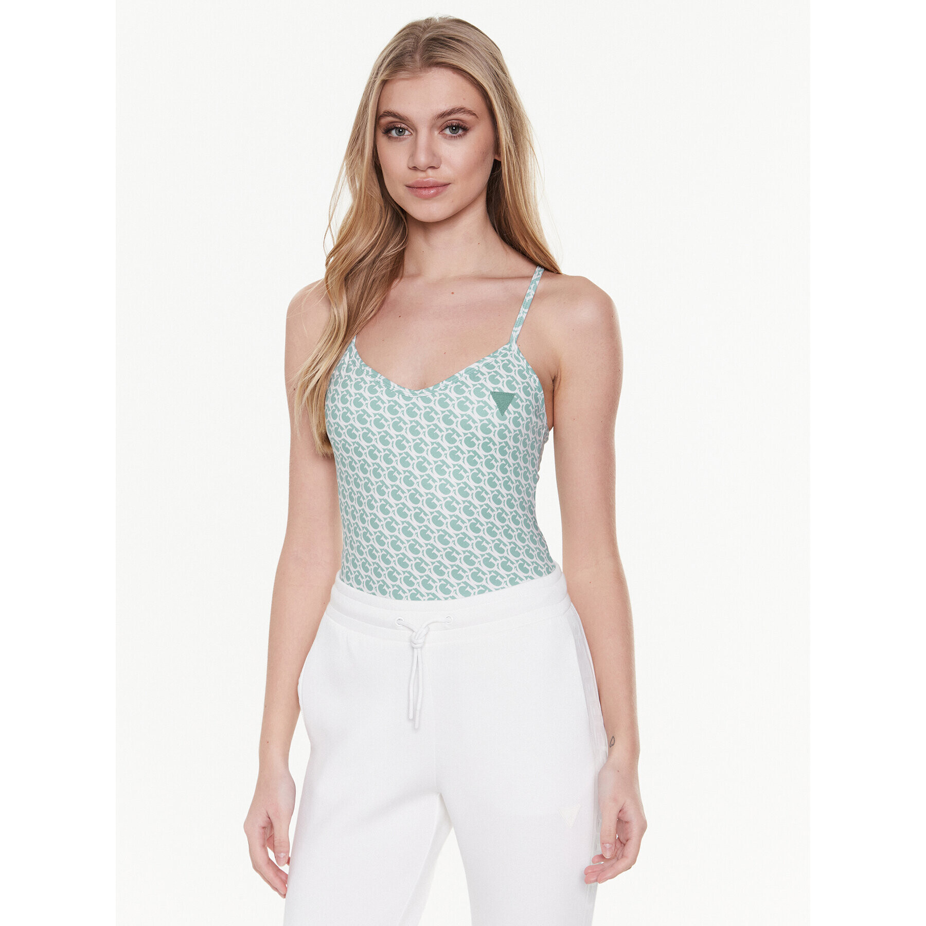 Guess Top V3GP01 MC03W Verde Regular Fit - Pled.ro