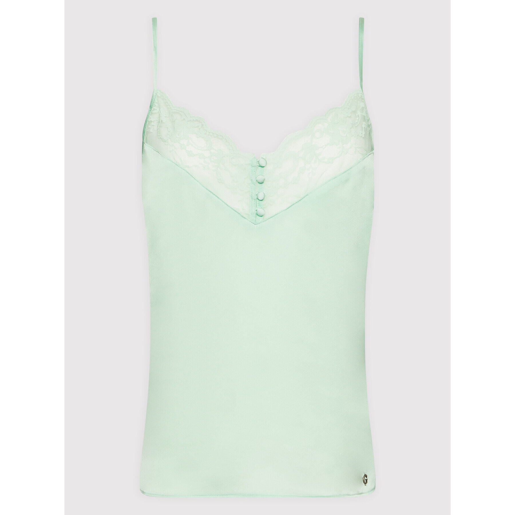 Guess Top W2GH44 WD8G2 Verde Regular Fit - Pled.ro