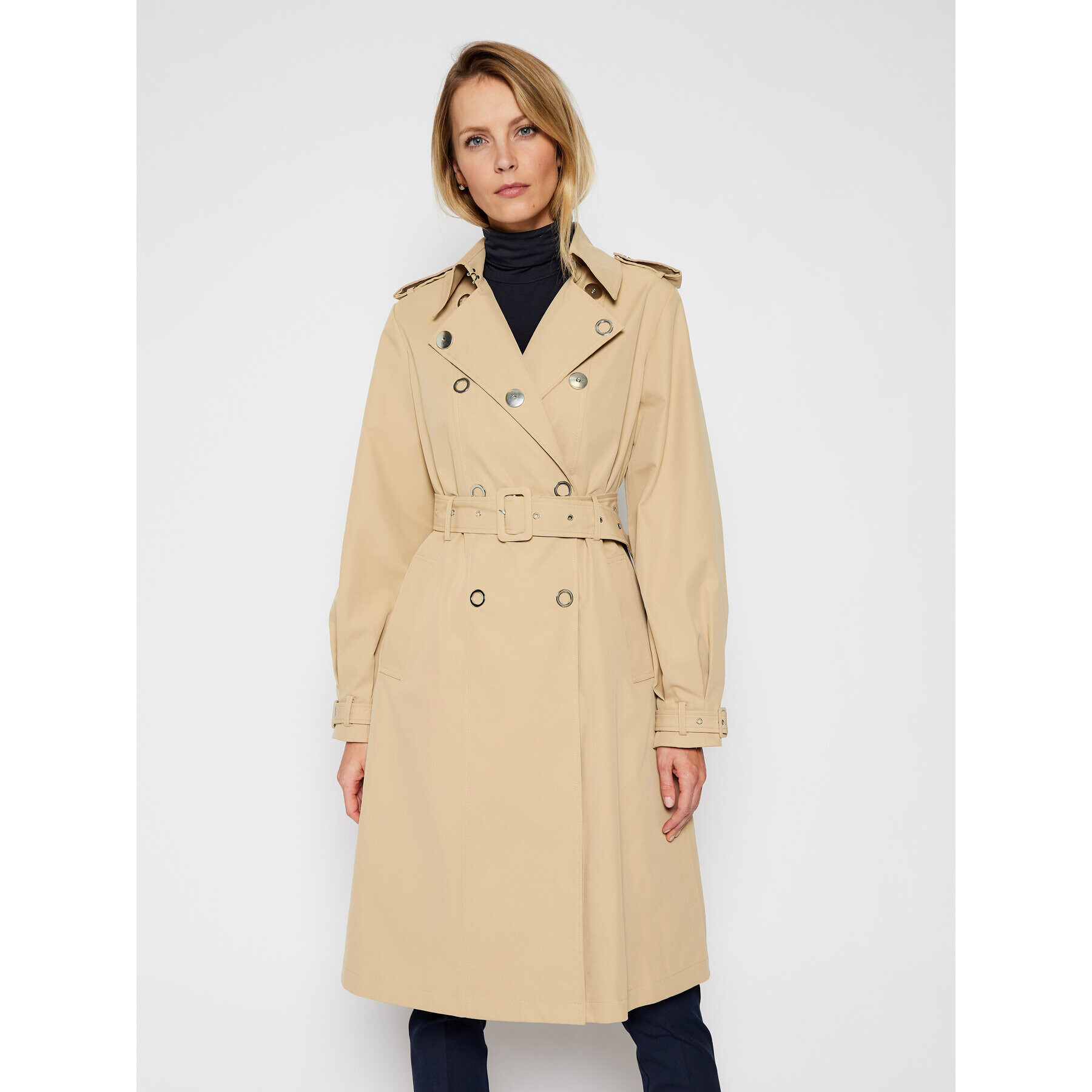 Guess Trench Peggy W1RL00 WDO40 Bej Regular Fit - Pled.ro