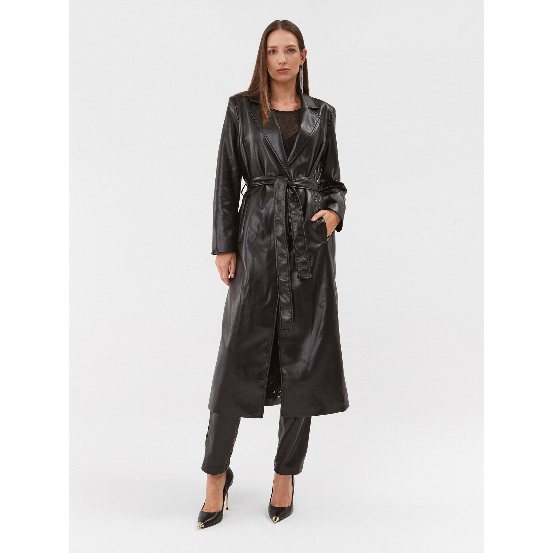 Guess Trench W3BL64 WF8P0 Negru Regular Fit - Pled.ro