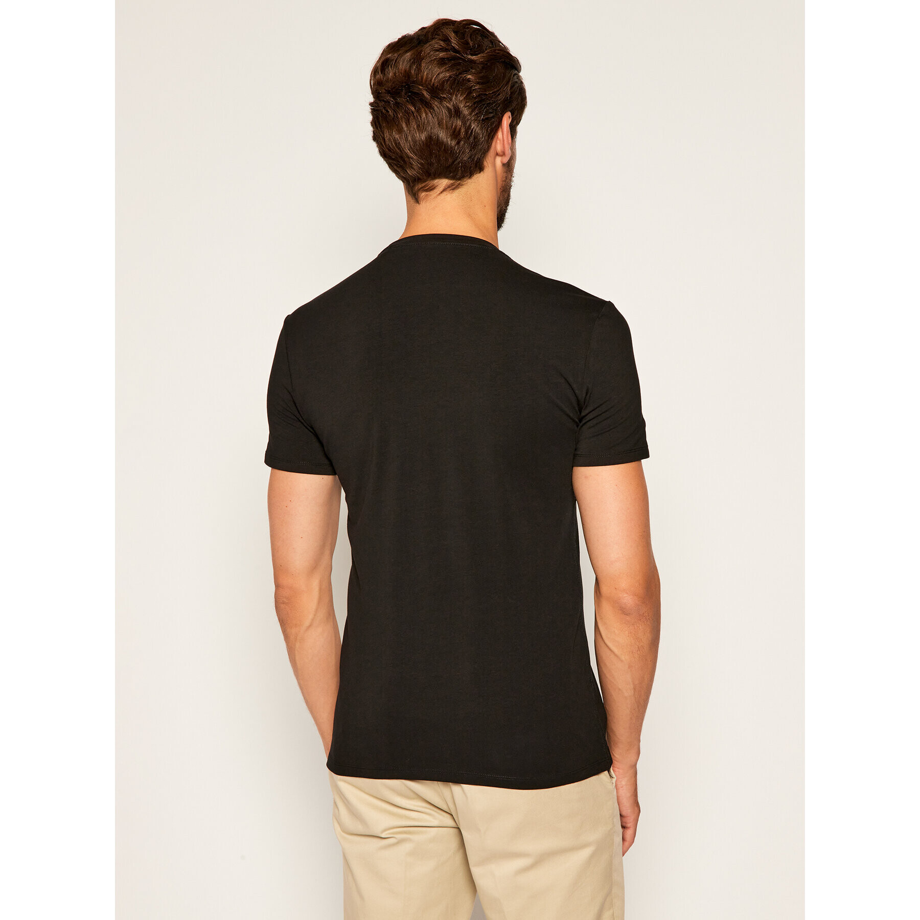 Guess Tricou 100 Core Tee M0GI32 J1300 Negru Super Slim Fit - Pled.ro