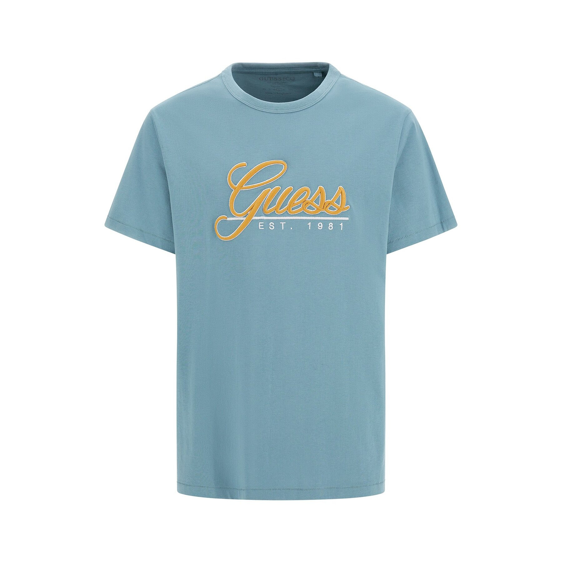 Guess Tricou 3D Embro M3GI25 K8FQ4 Albastru Regular Fit - Pled.ro