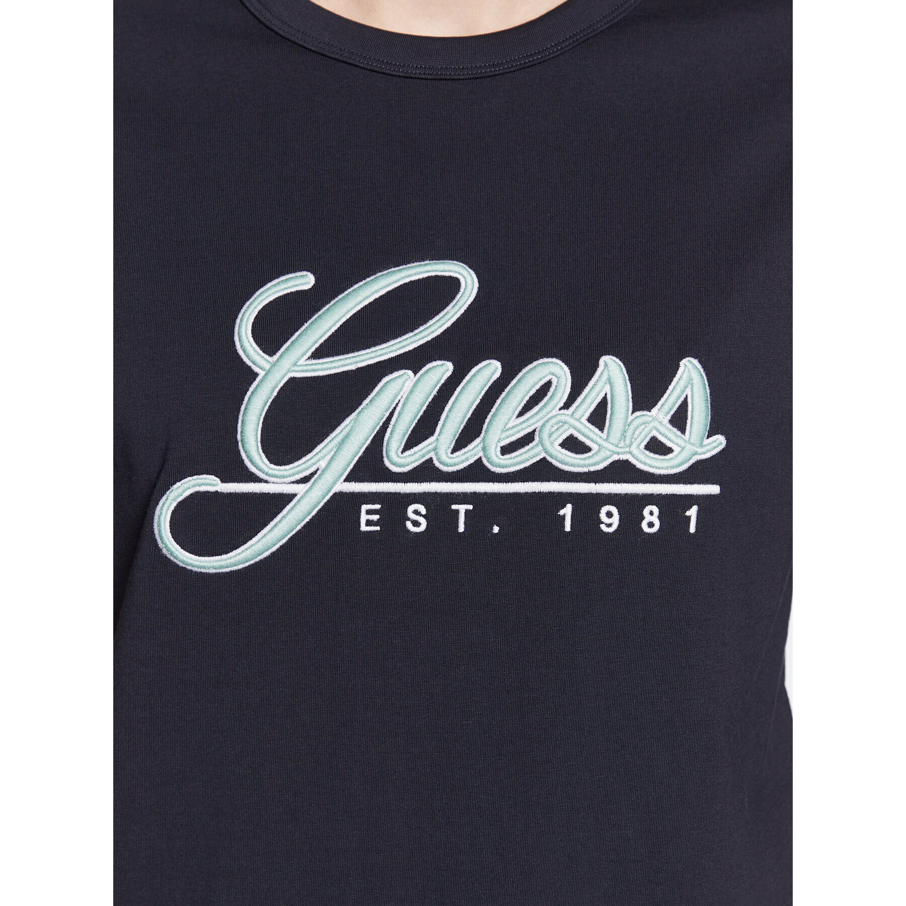 Guess Tricou 3D Embro M3GI25 K8FQ4 Bleumarin Regular Fit - Pled.ro