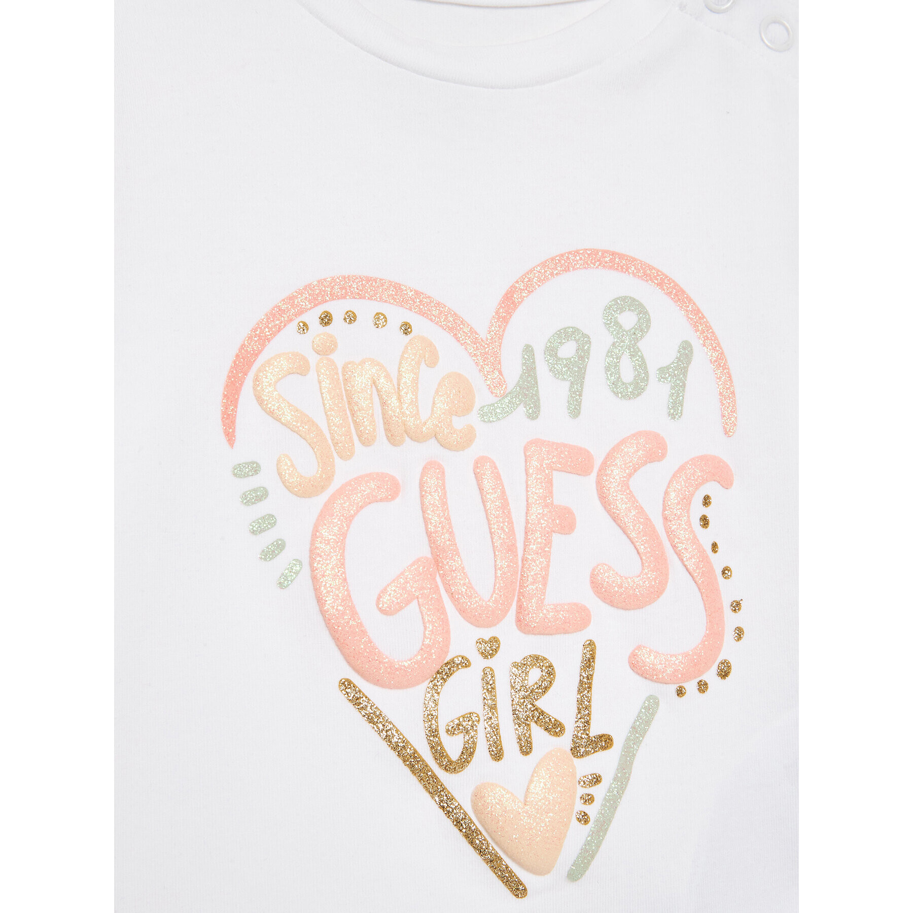 Guess Tricou A3GI01 K6YW1 Alb Regular Fit - Pled.ro