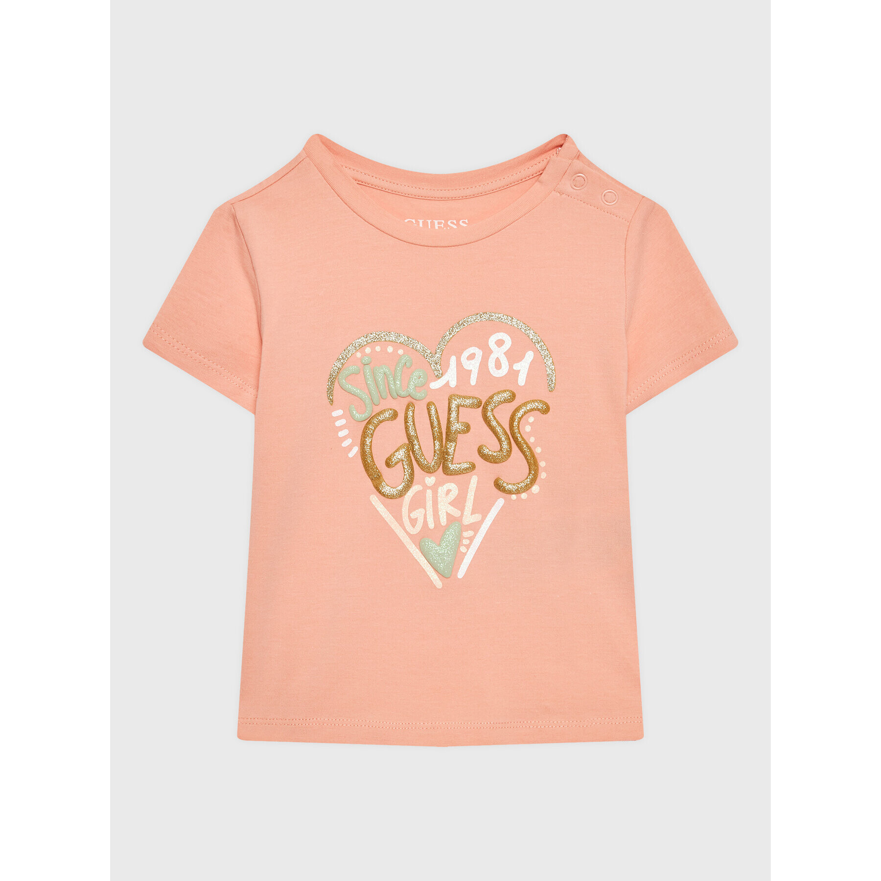 Guess Tricou A3GI01 K6YW1 Roz Regular Fit - Pled.ro