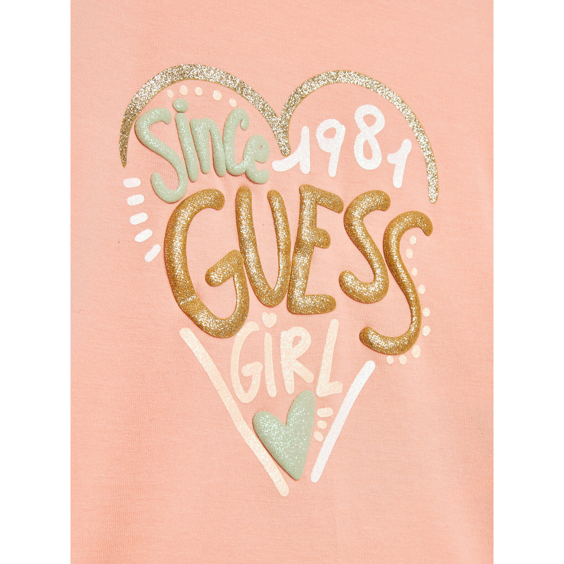 Guess Tricou A3GI01 K6YW1 Roz Regular Fit - Pled.ro