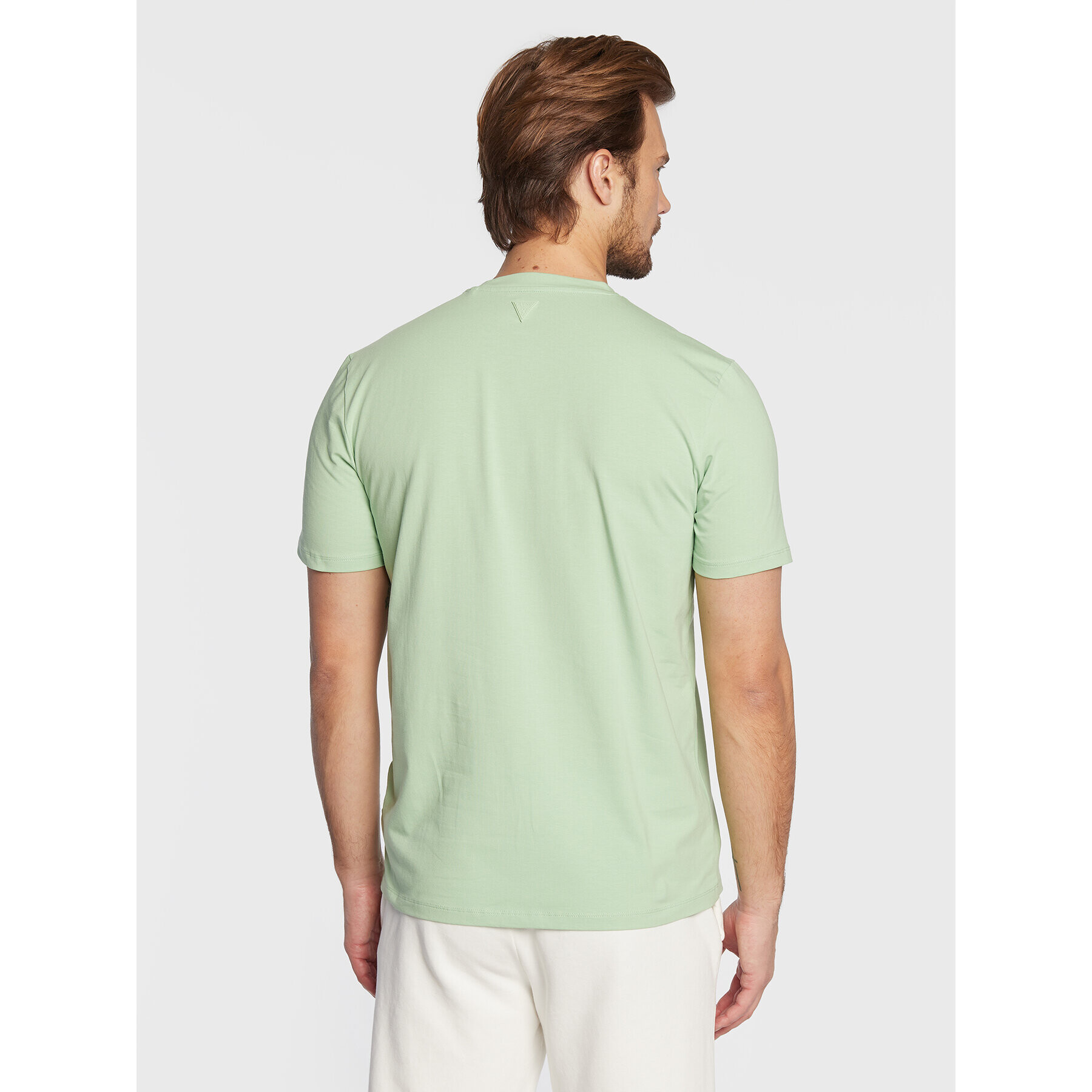 Guess Tricou Alphy Z2YI11 J1311 Verde Regular Fit - Pled.ro