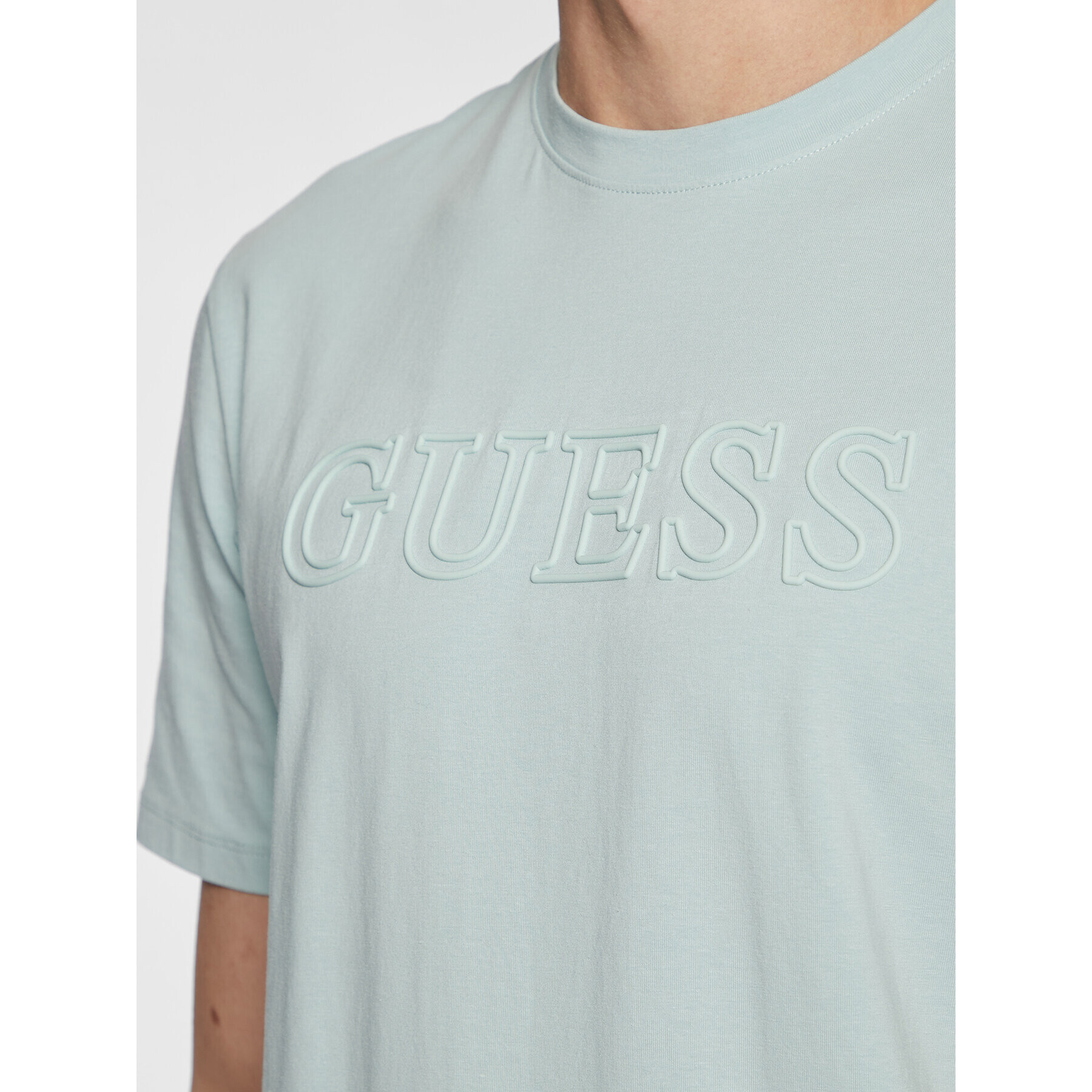 Guess Tricou Alphy Z2YI11 J1311 Verde Regular Fit - Pled.ro