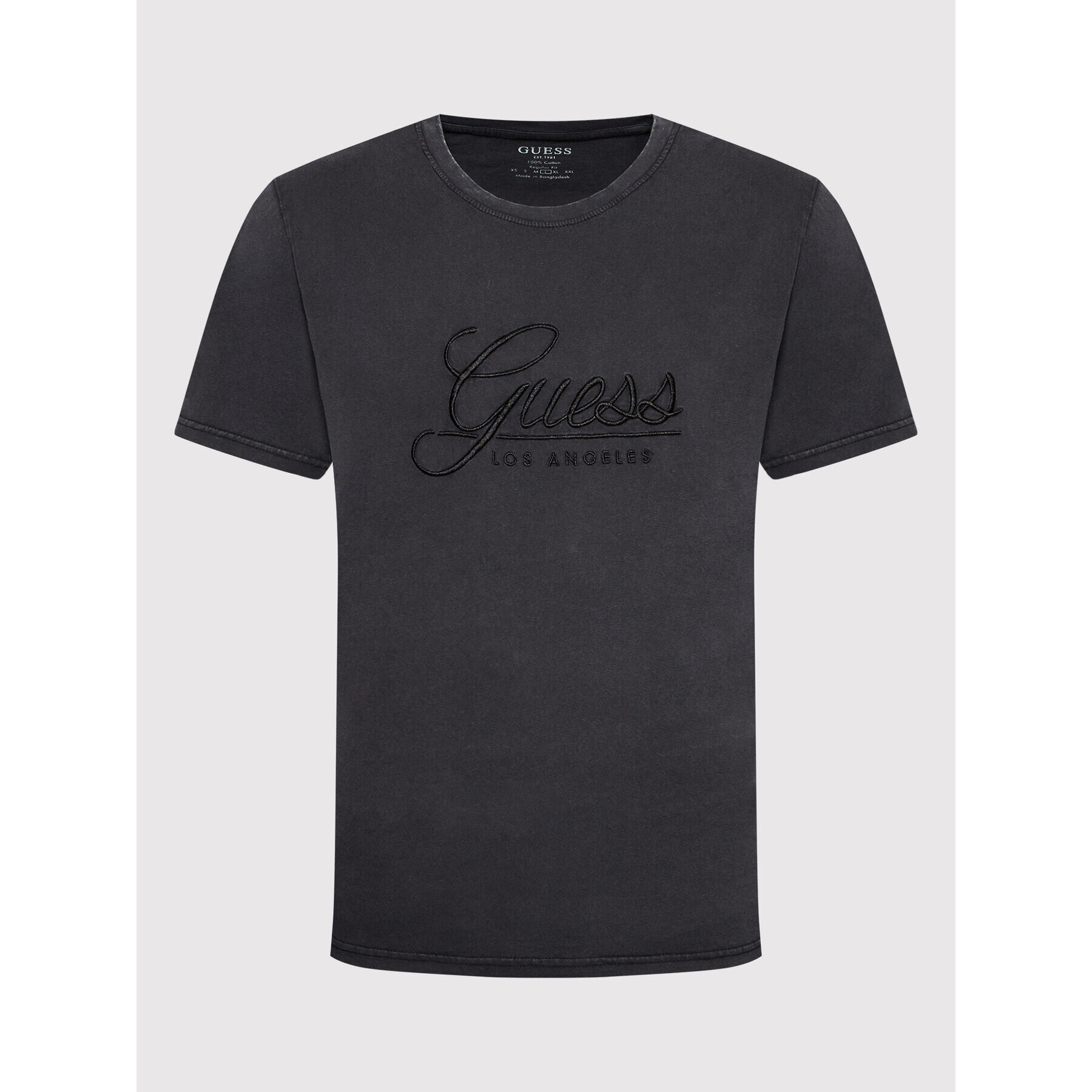 Guess Tricou Barry M2GI60 I3Z00 Negru Regular Fit - Pled.ro