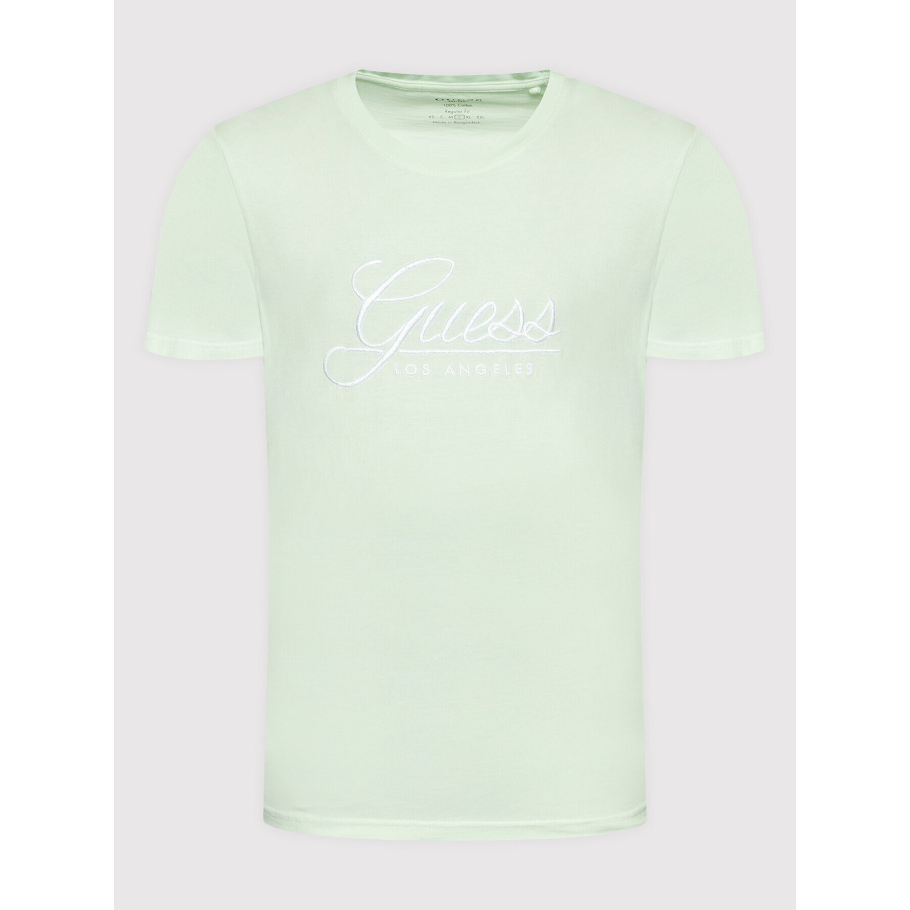 Guess Tricou Barry M2GI60 I3Z00 Verde Regular Fit - Pled.ro