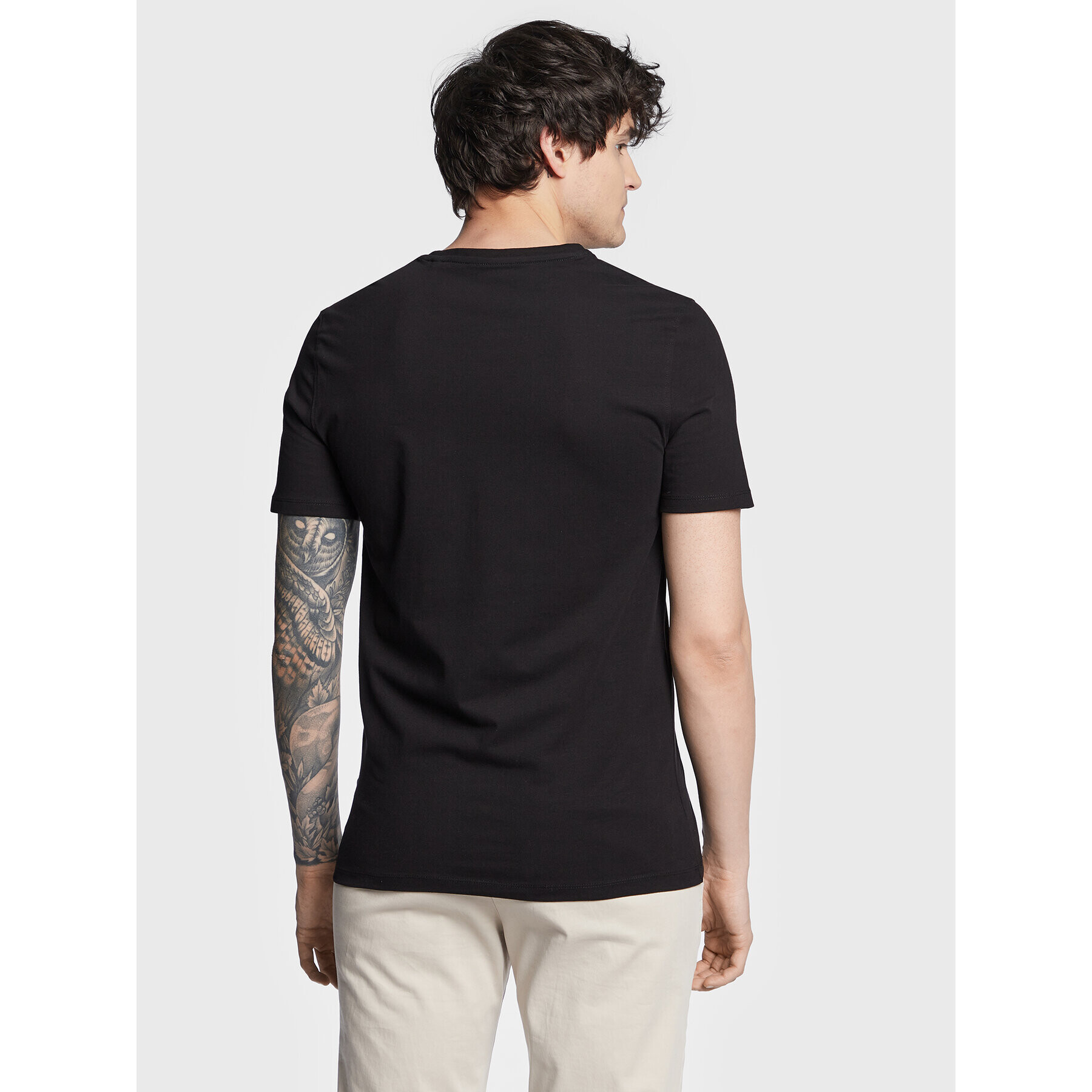 Guess Tricou Basic M3GI70 KBMS0 Negru Slim Fit - Pled.ro