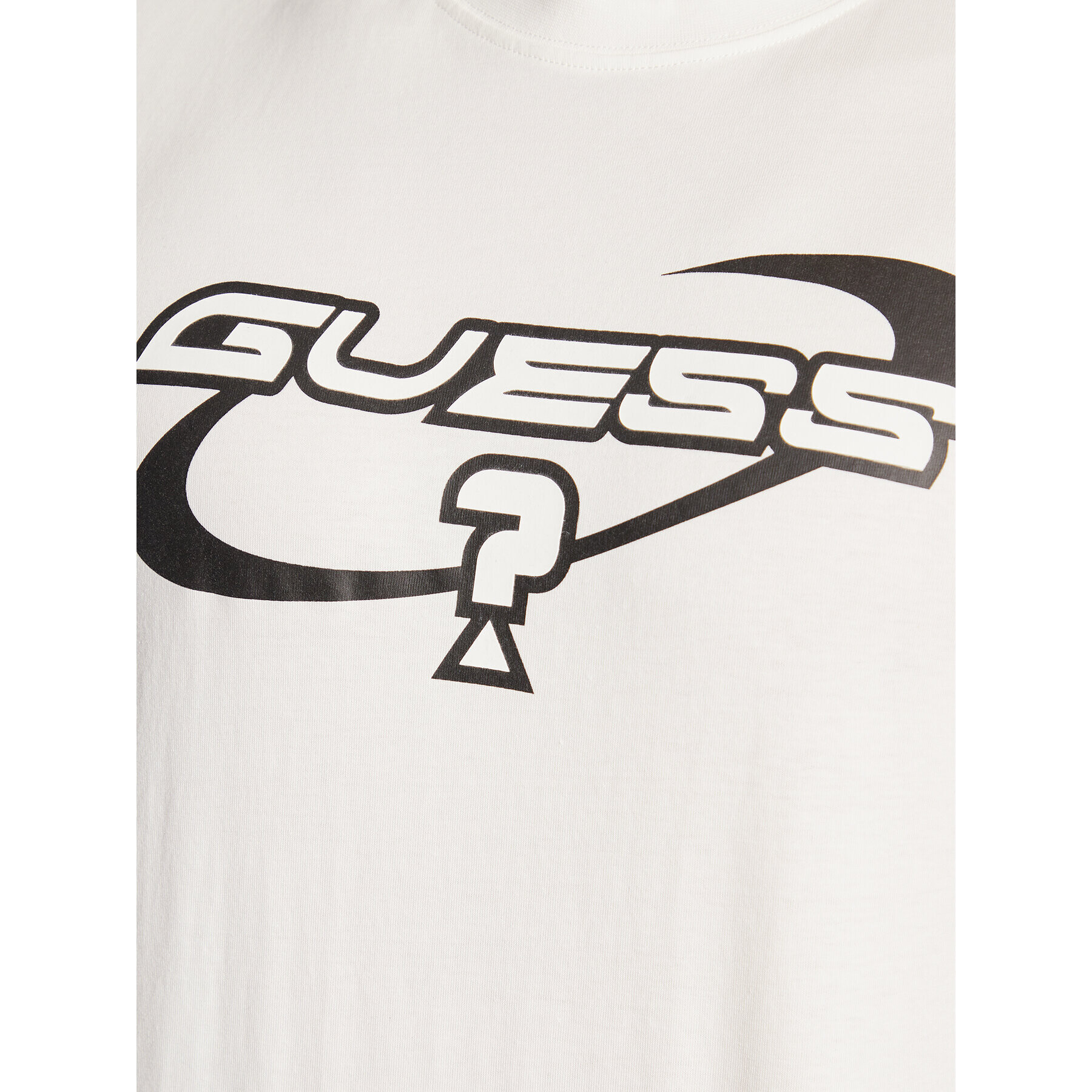 Guess Tricou Bryant Z3GI01 I3Z14 Alb Regular Fit - Pled.ro