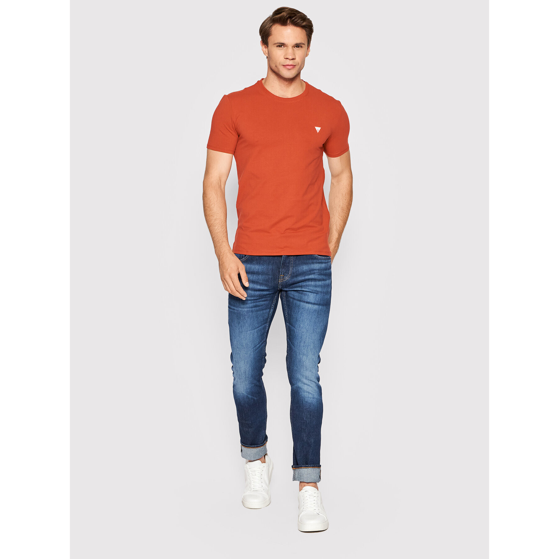 Guess Tricou Core M2YI24 J1311 Roșu Super Slim Fit - Pled.ro