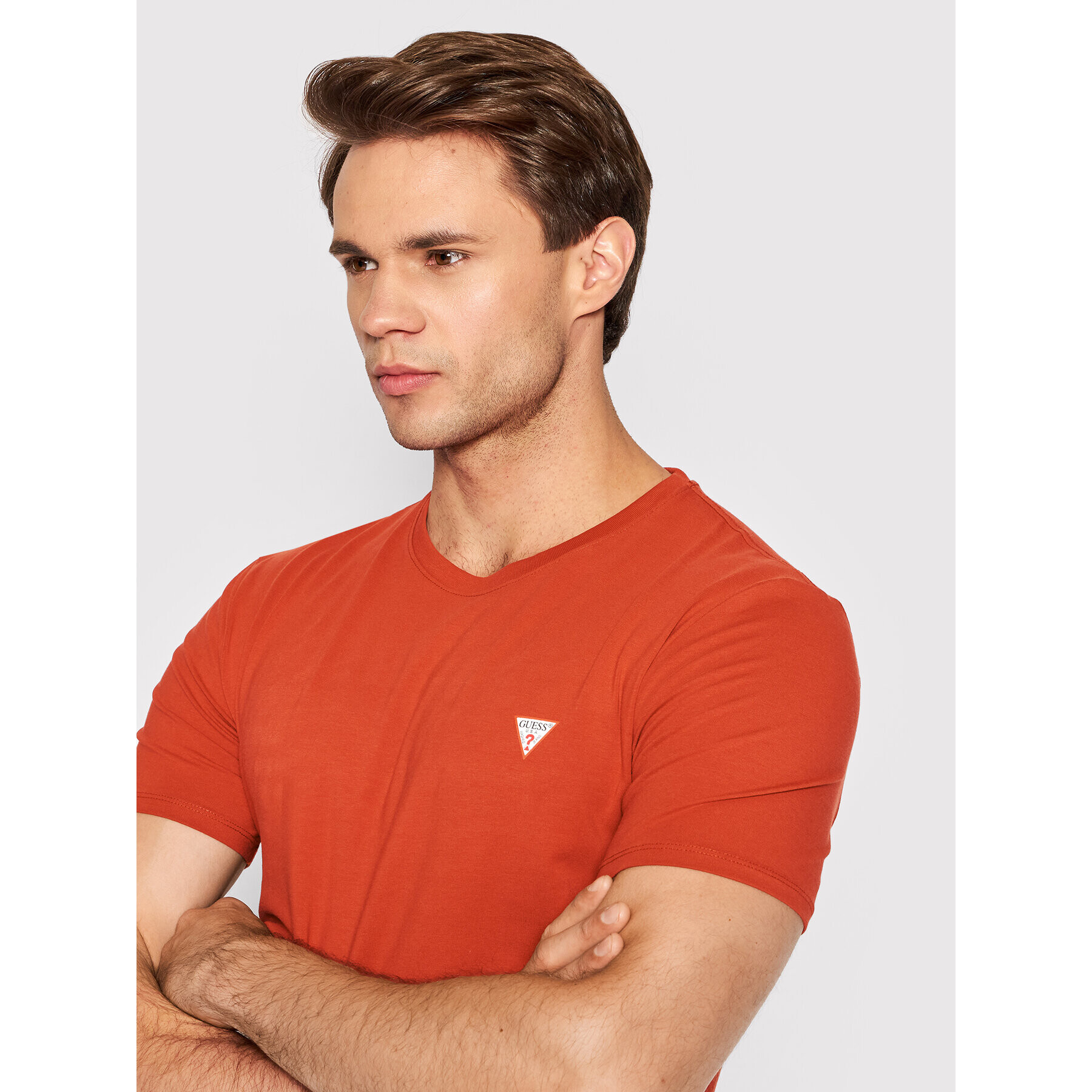 Guess Tricou Core M2YI24 J1311 Roșu Super Slim Fit - Pled.ro