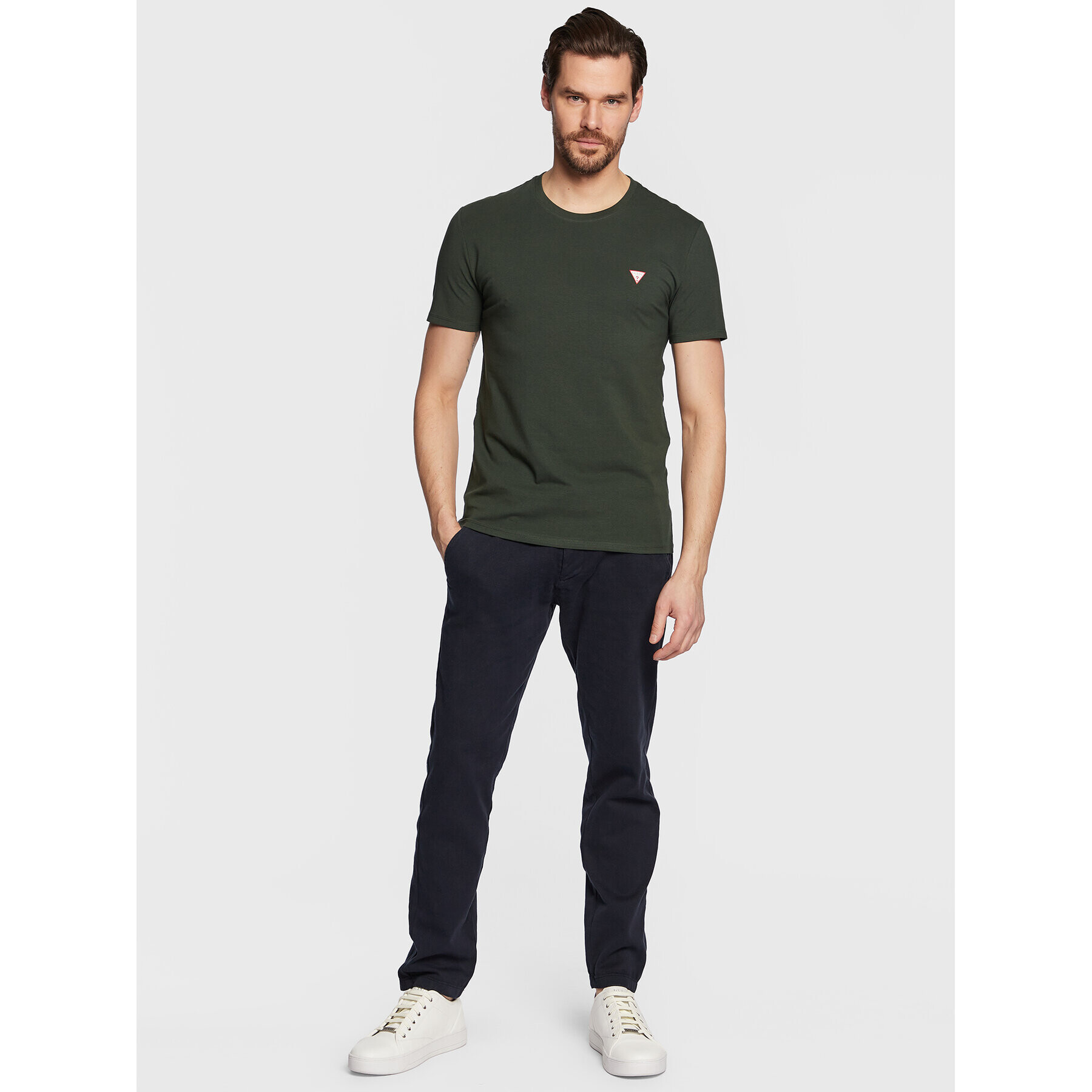 Guess Tricou Core M2YI24 J1311 Verde Slim Fit - Pled.ro