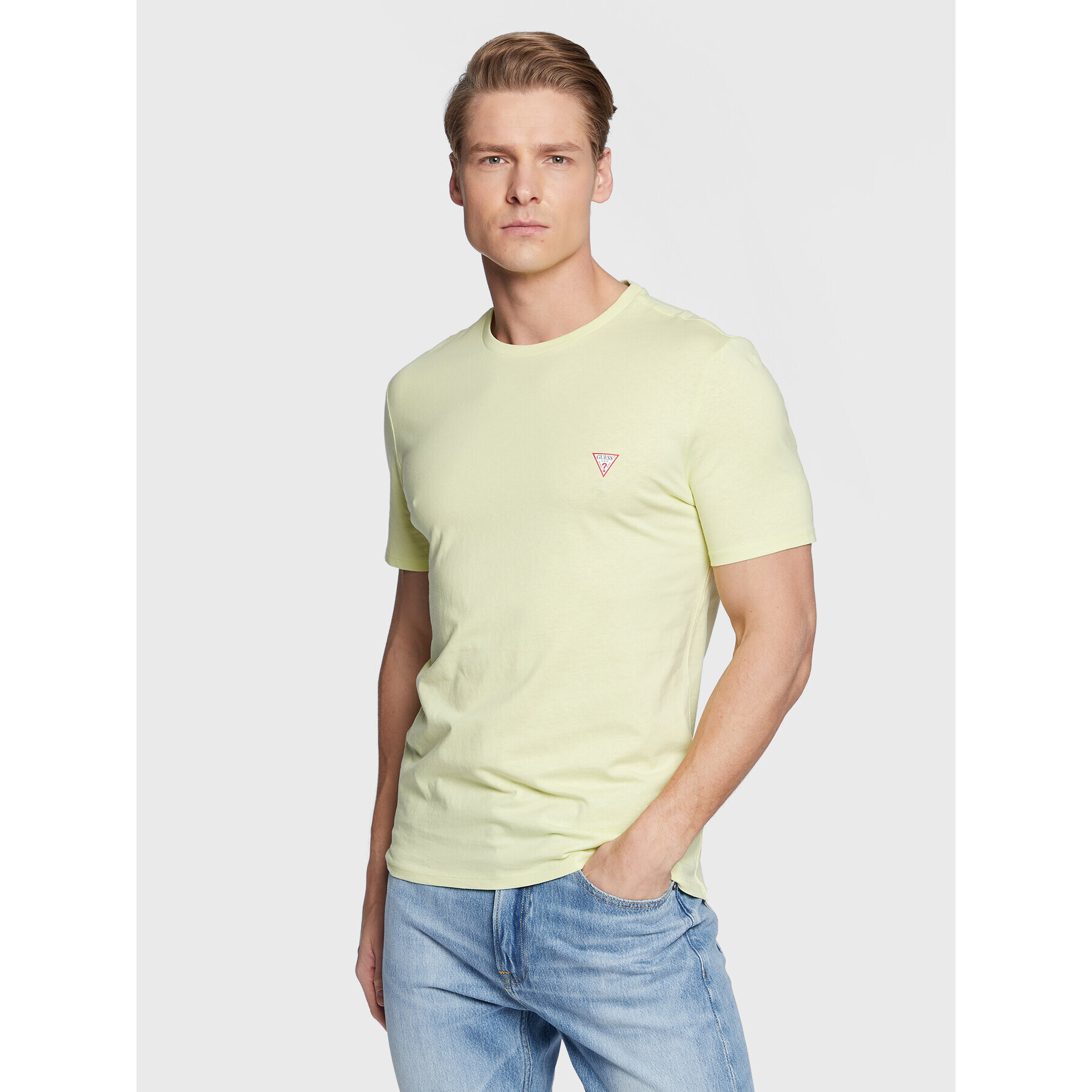 Guess Tricou Core M2YI36 I3Z11 Verde Slim Fit - Pled.ro