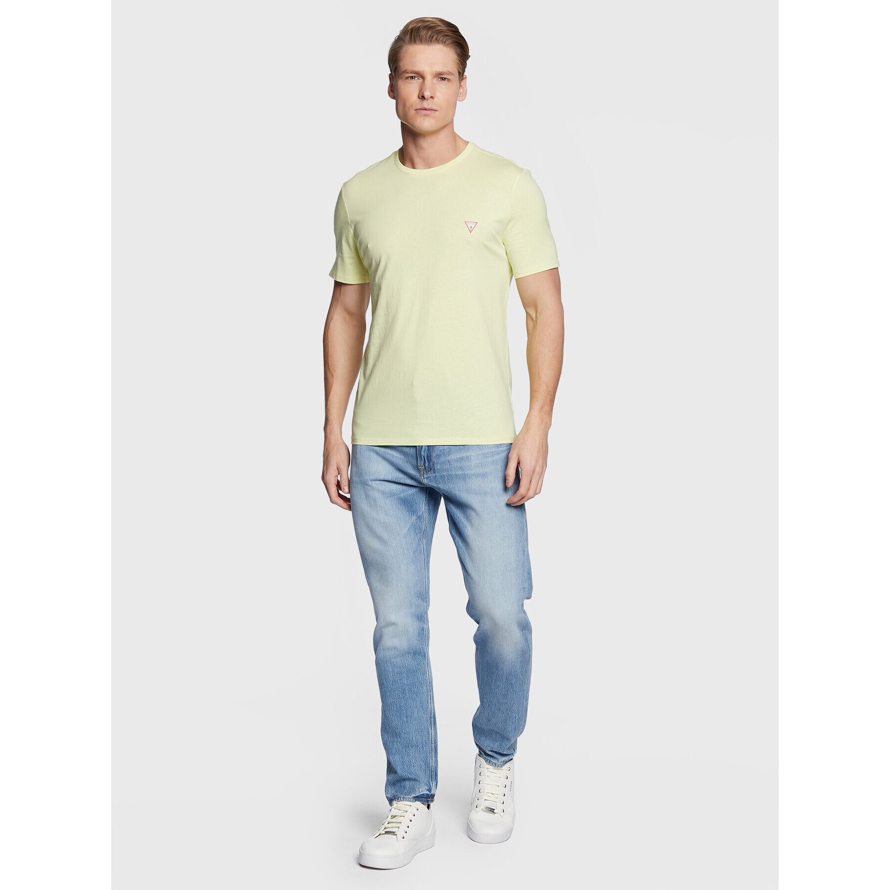 Guess Tricou Core M2YI36 I3Z11 Verde Slim Fit - Pled.ro