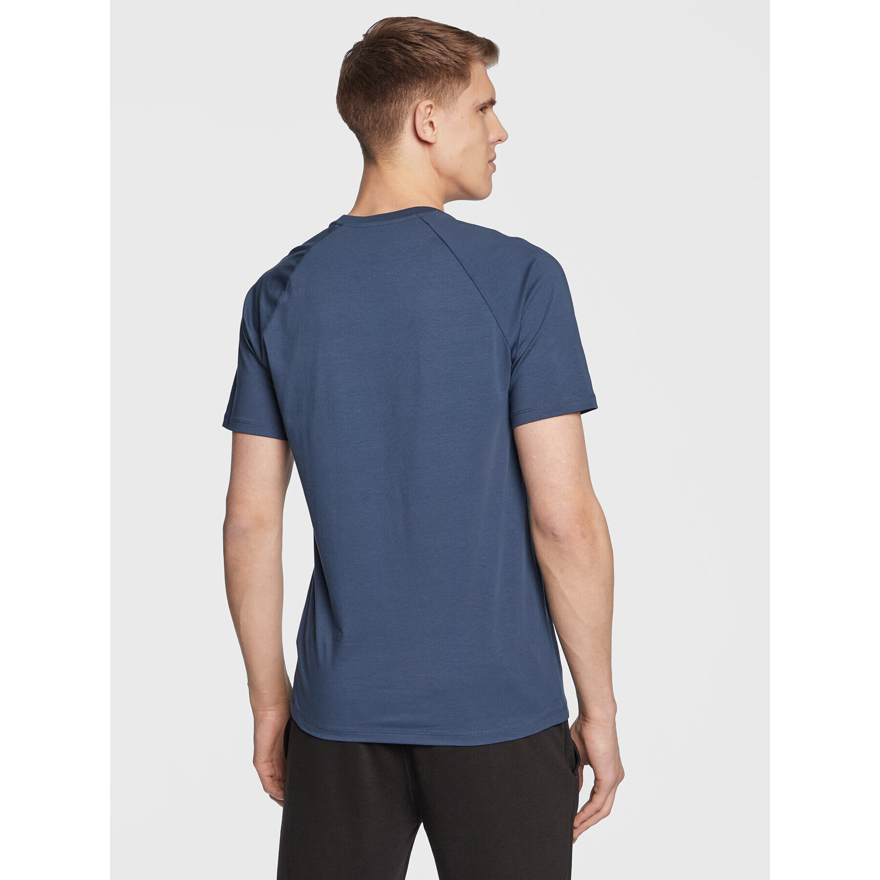 Guess Tricou Curt Z3GI00 J1314 Bleumarin Slim Fit - Pled.ro