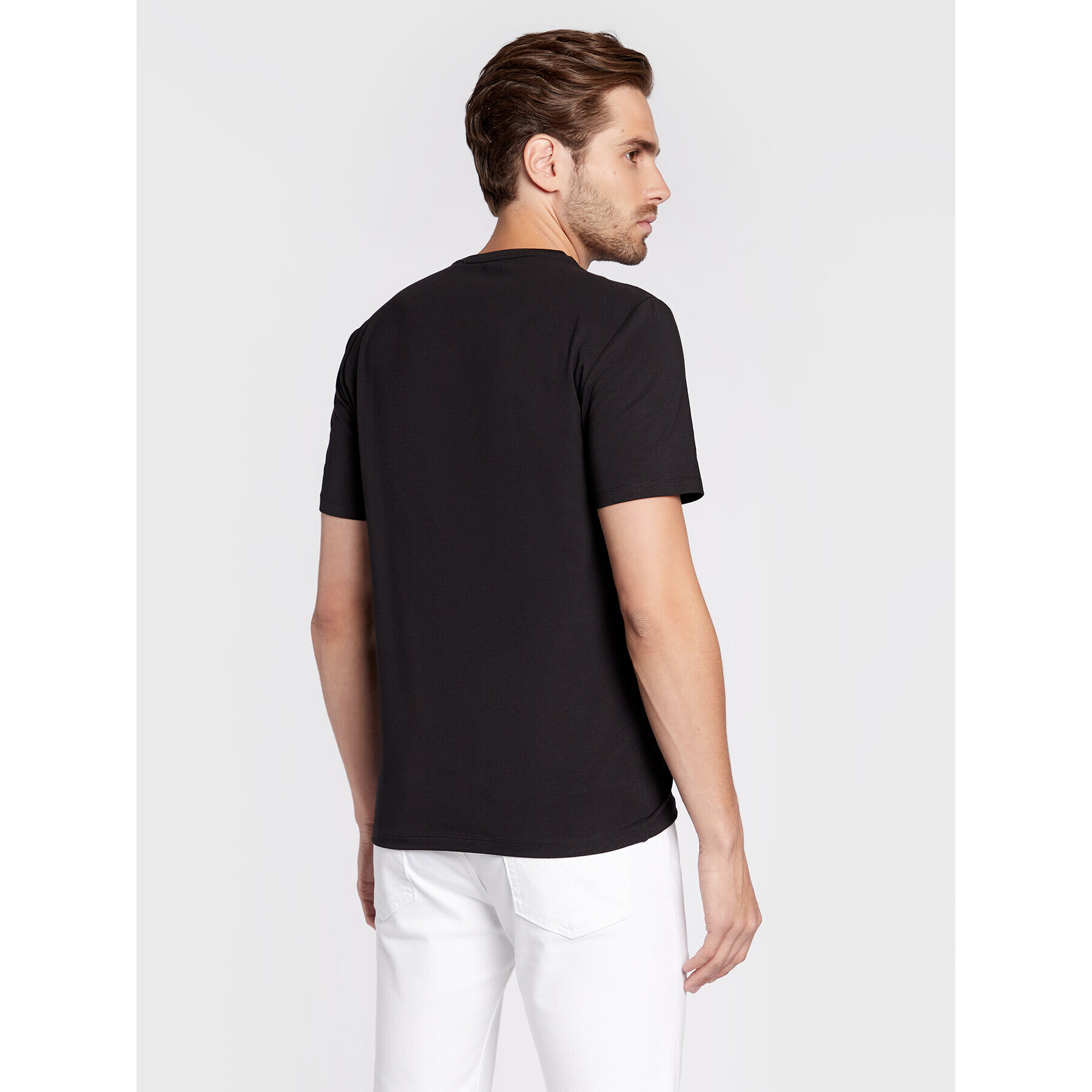 Guess Tricou Dukker M2BI52 J1314 Negru Slim Fit - Pled.ro