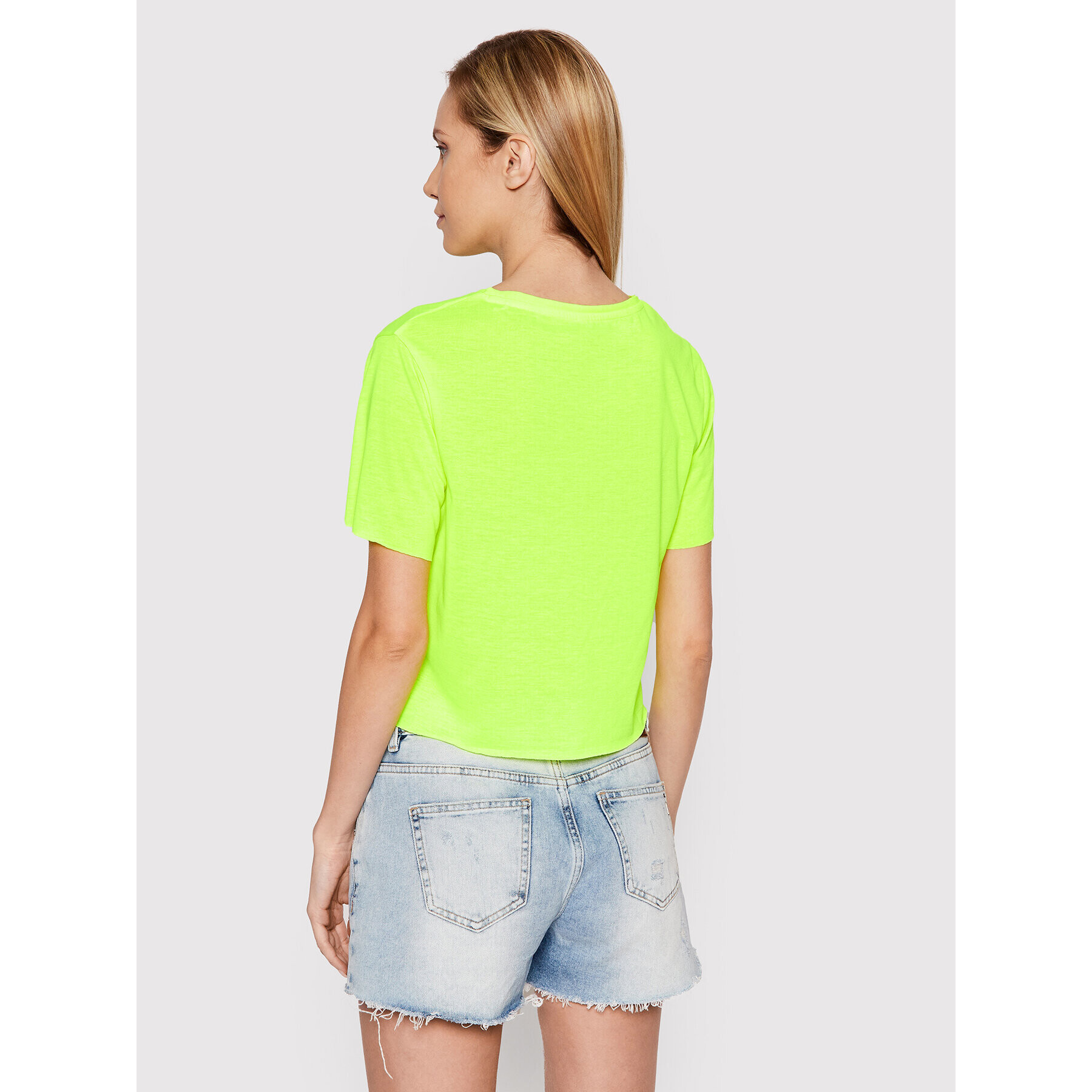 Guess Tricou E02I01 KB9I0 Verde Regular Fit - Pled.ro