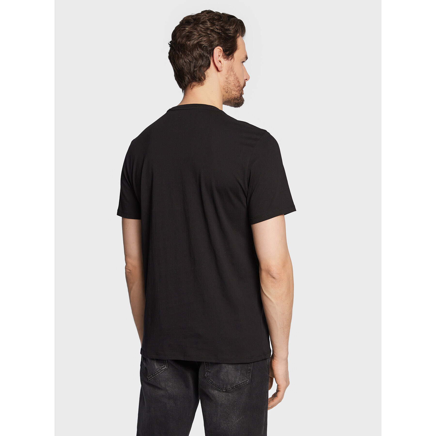 Guess Tricou Graffiti Logo M3GI59 K9RM1 Negru Slim Fit - Pled.ro