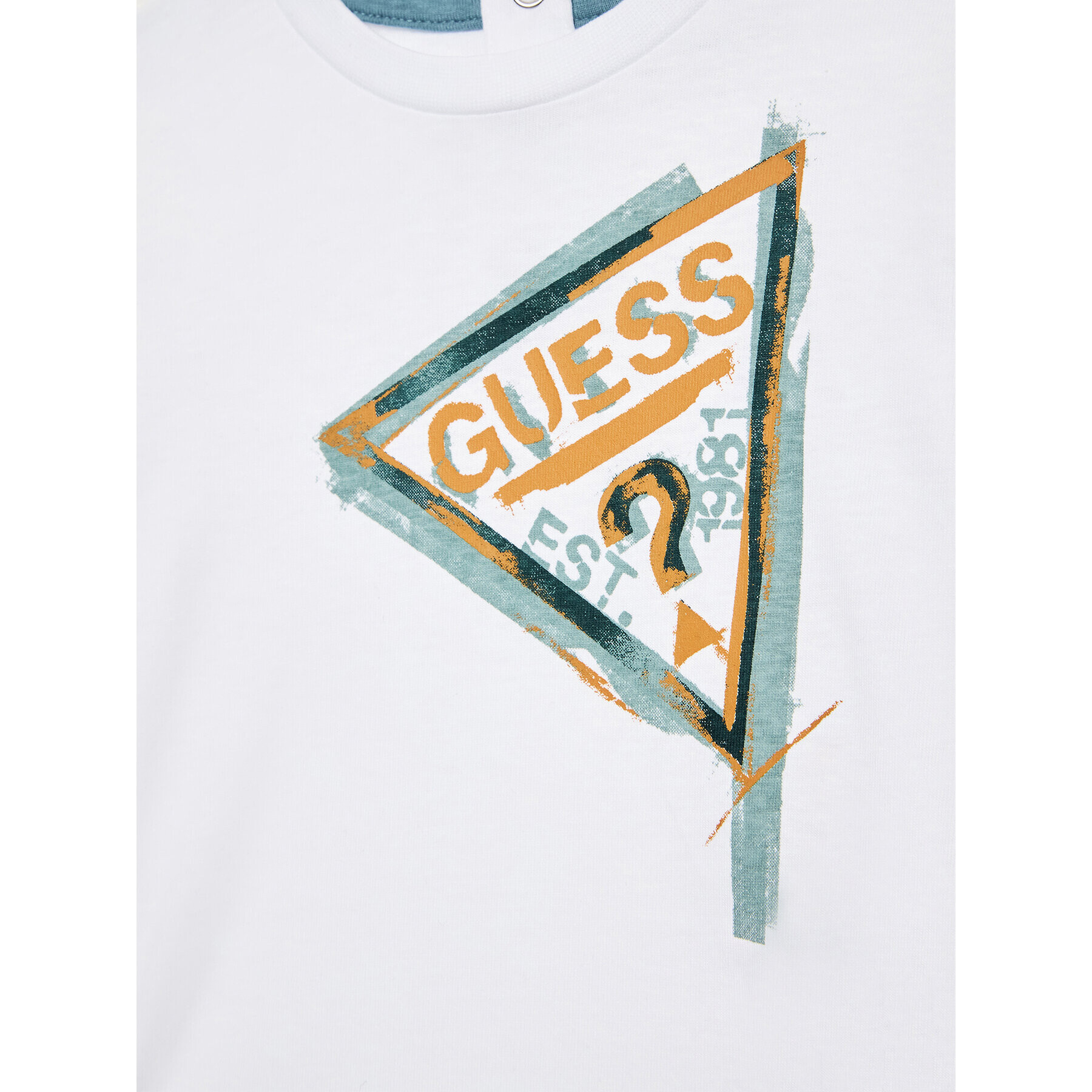 Guess Tricou I3GI01 K8HM0 Alb Regular Fit - Pled.ro