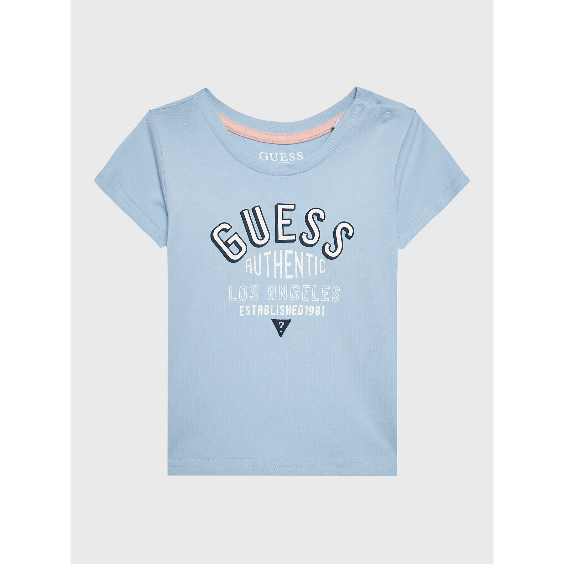 Guess Tricou I3RI00 K8HM0 Albastru Regular Fit - Pled.ro