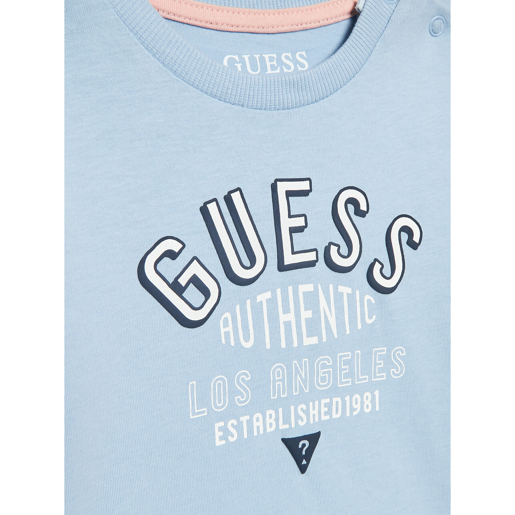 Guess Tricou I3RI00 K8HM0 Albastru Regular Fit - Pled.ro