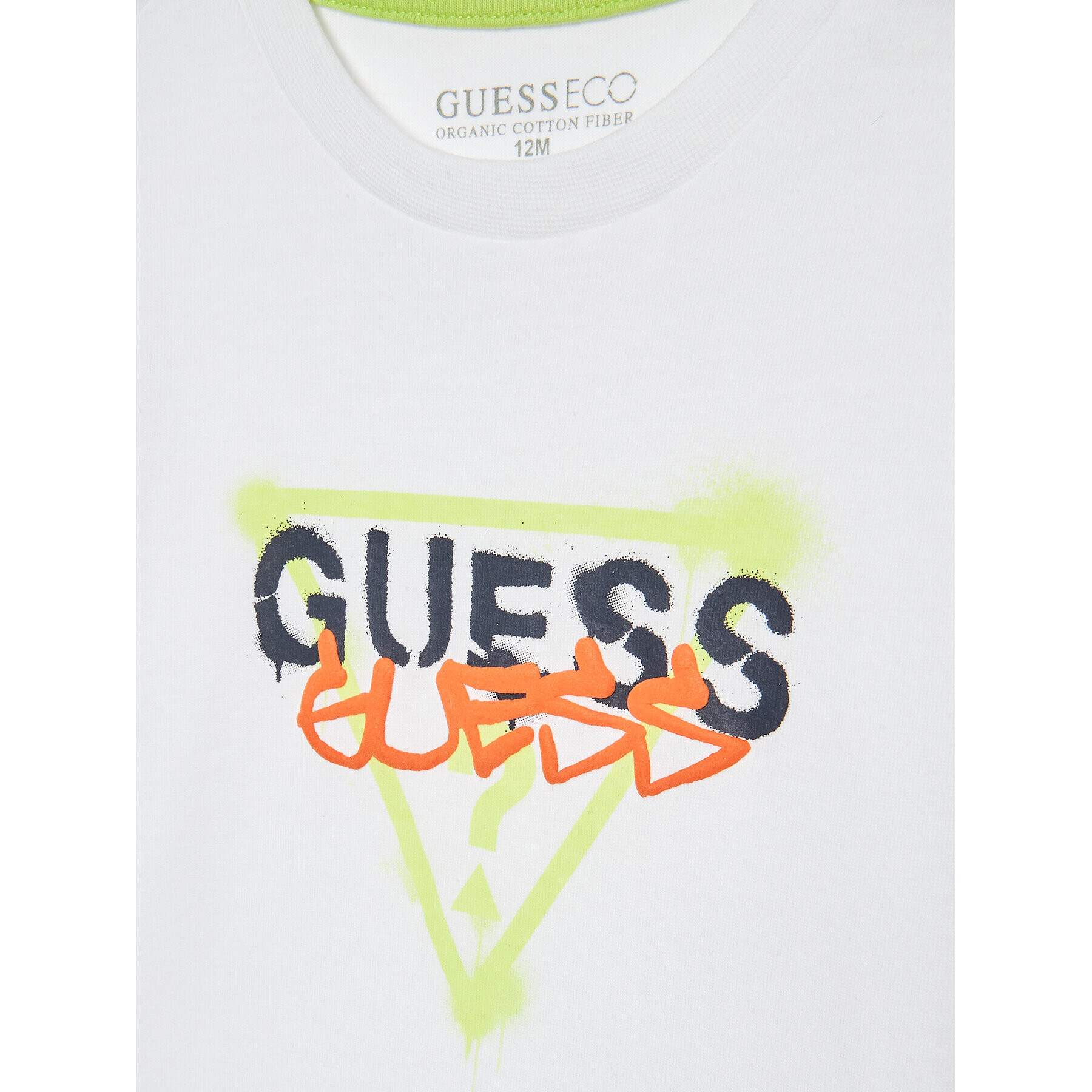 Guess Tricou I3RI02 K8HM0 Alb Regular Fit - Pled.ro