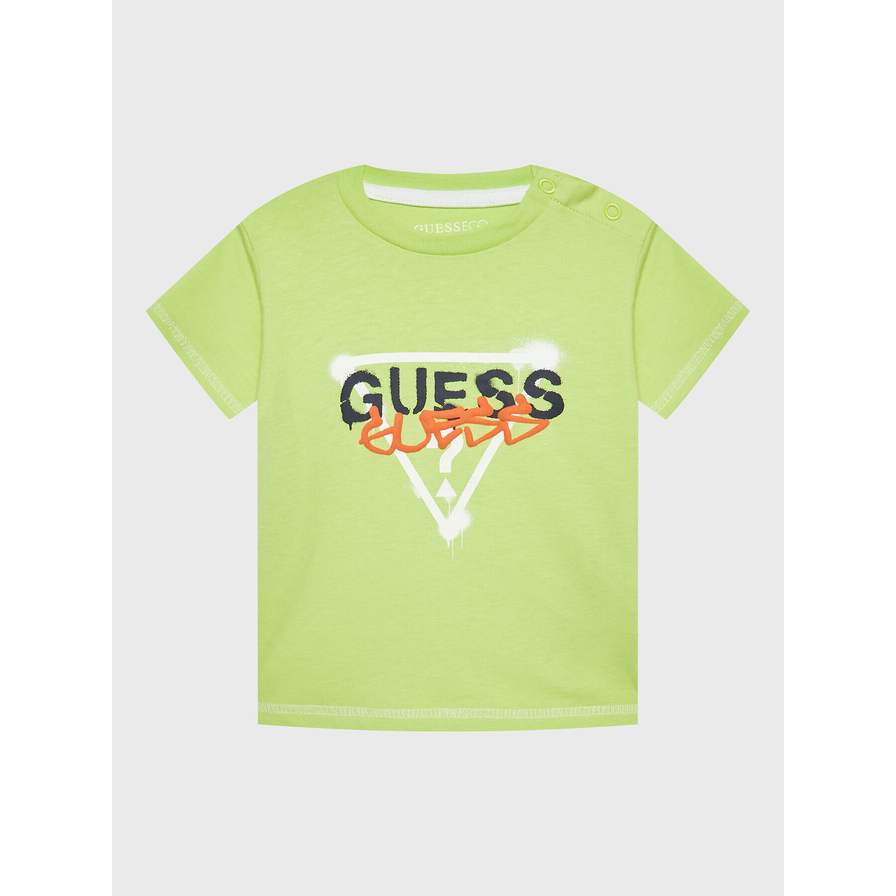 Guess Tricou I3RI02 K8HM0 Verde Regular Fit - Pled.ro