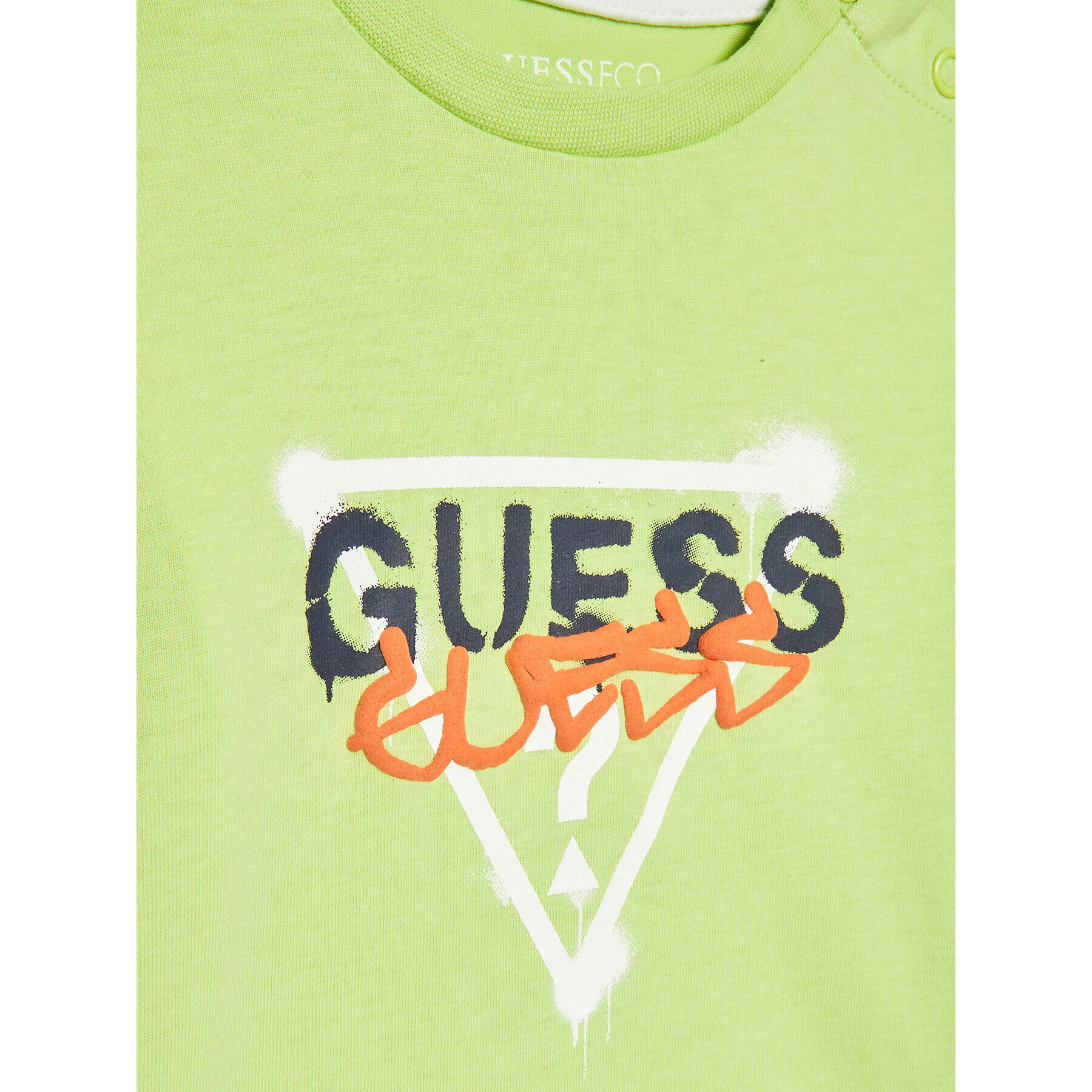 Guess Tricou I3RI02 K8HM0 Verde Regular Fit - Pled.ro