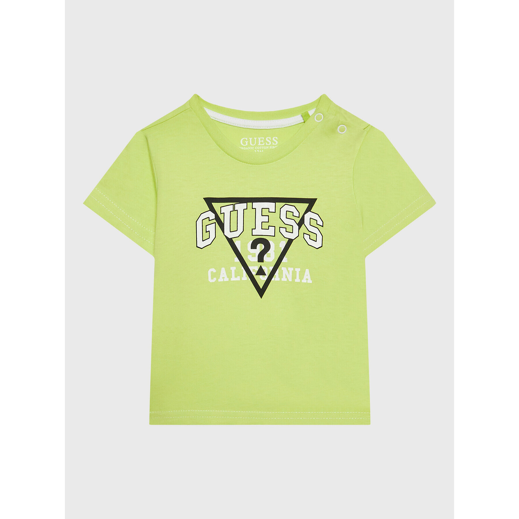 Guess Tricou I3RI03 K8HM0 Verde Regular Fit - Pled.ro