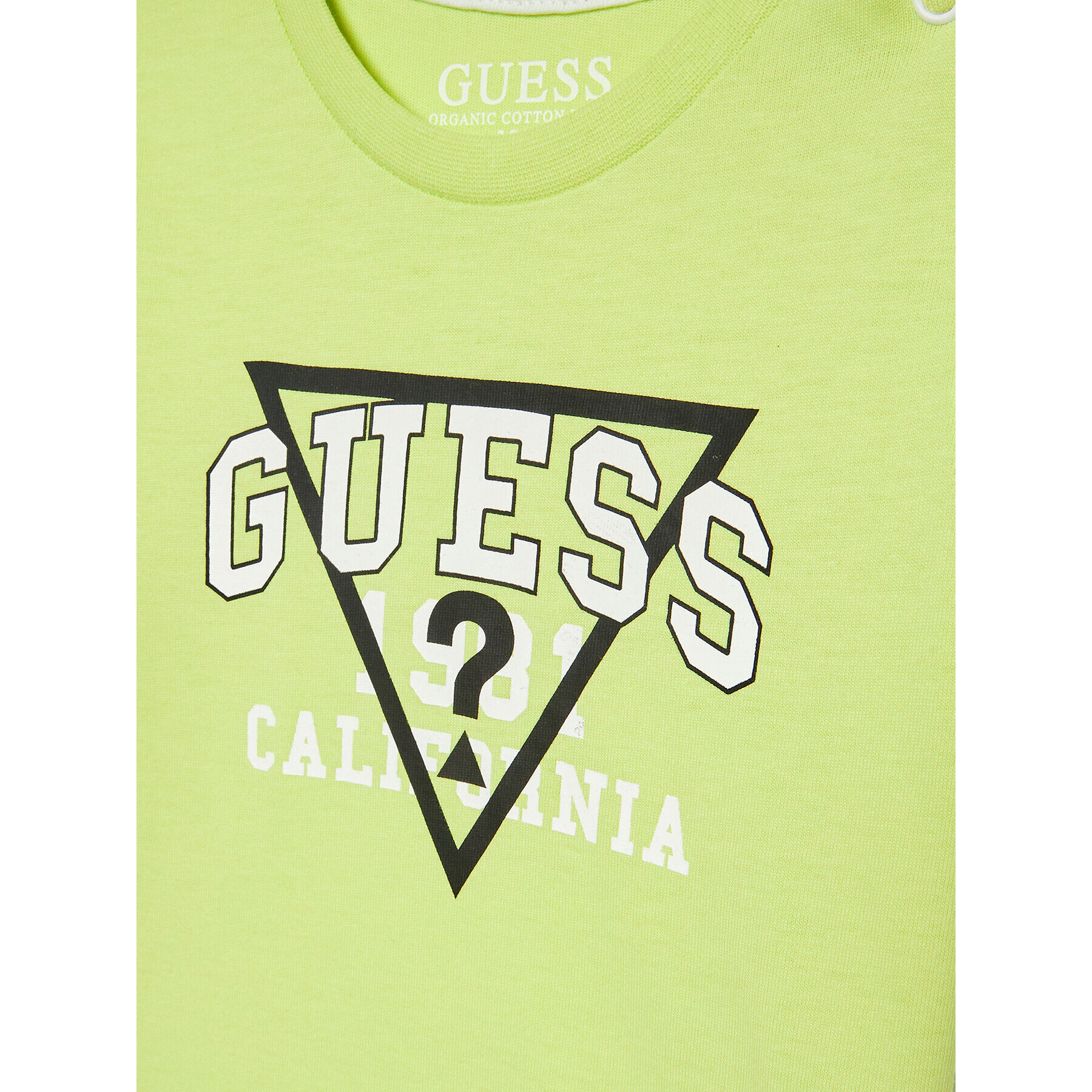 Guess Tricou I3RI03 K8HM0 Verde Regular Fit - Pled.ro