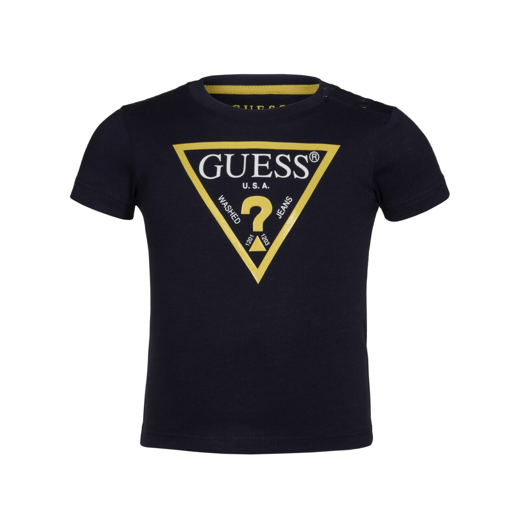 Guess Tricou I91I11 K5M20 Bleumarin Regular Fit - Pled.ro