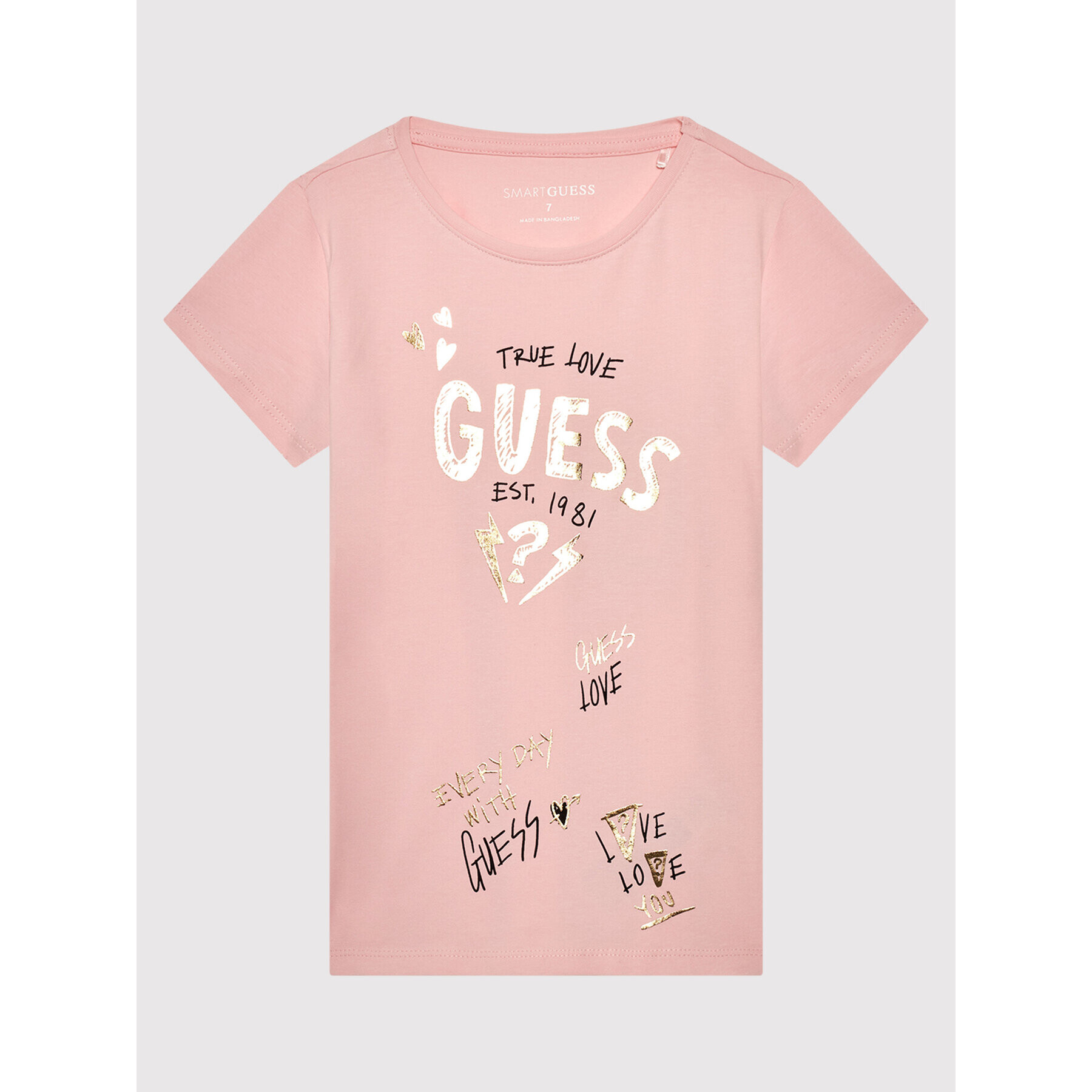 Guess Tricou J1BI03 J1311 Roz Regular Fit - Pled.ro