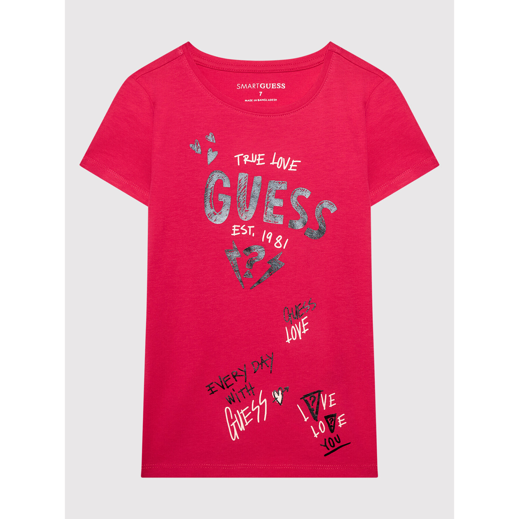 Guess Tricou J1BI03 J1311 Roz Regular Fit - Pled.ro