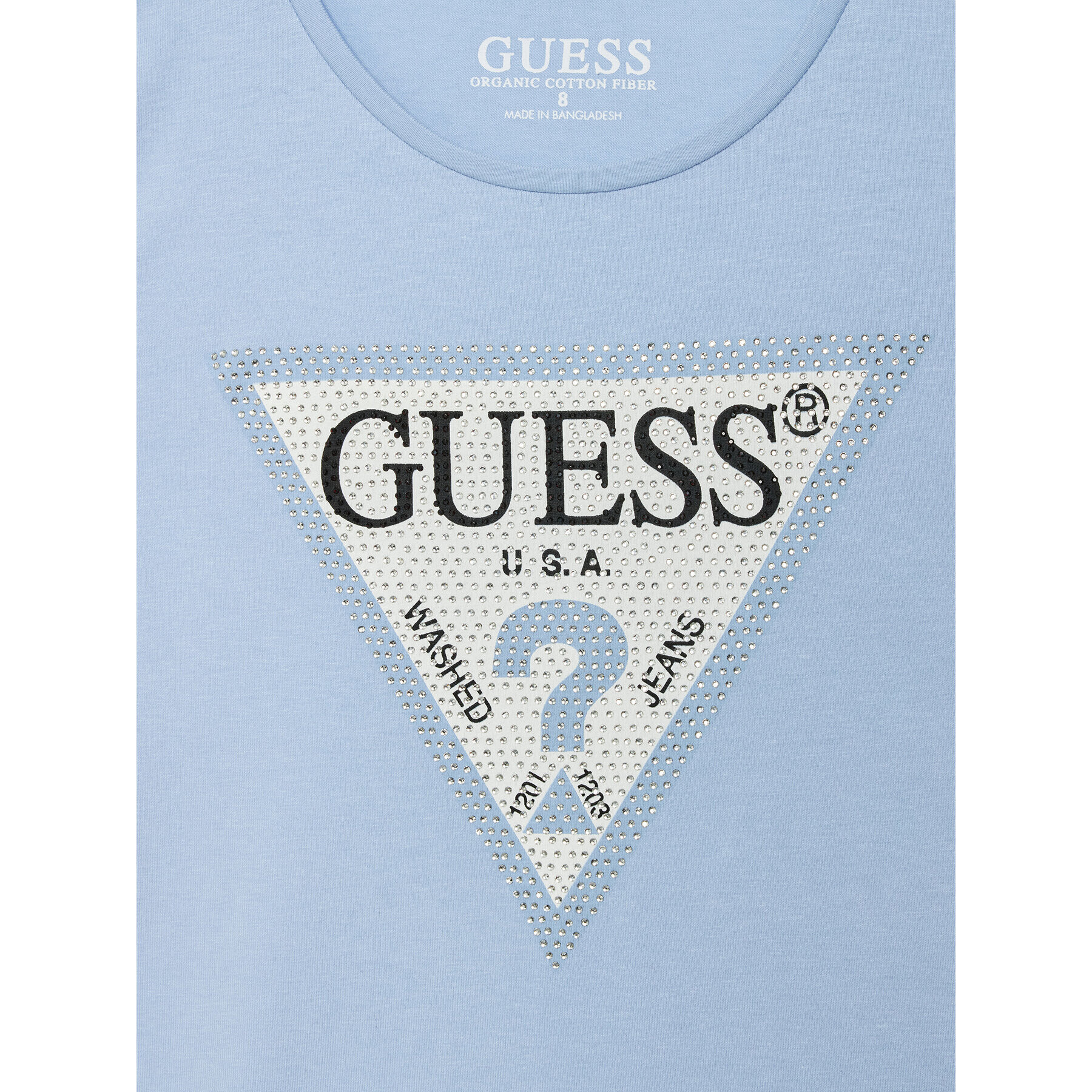 Guess Tricou J1YI35 K6YW1 Albastru Regular Fit - Pled.ro