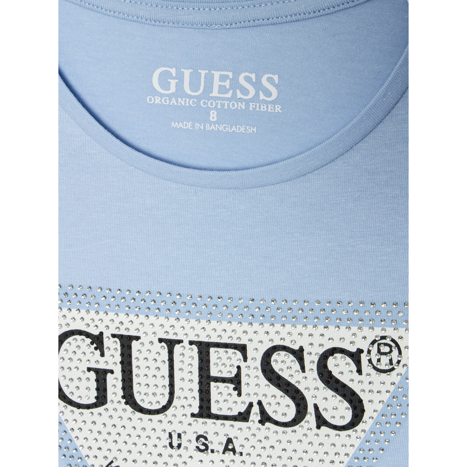 Guess Tricou J1YI35 K6YW1 Albastru Regular Fit - Pled.ro