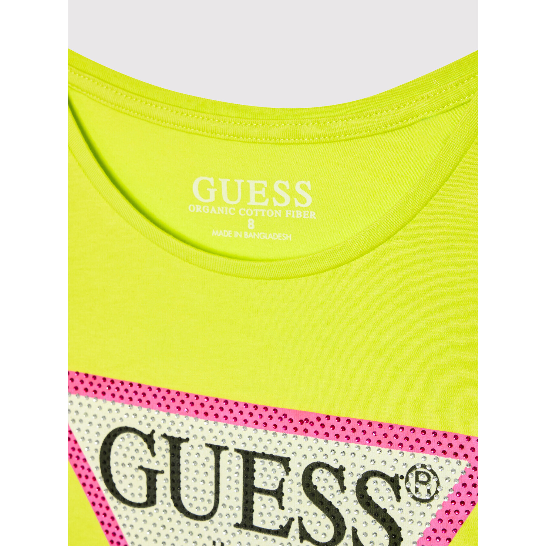 Guess Tricou J1YI35 K6YW1 Verde Regular Fit - Pled.ro