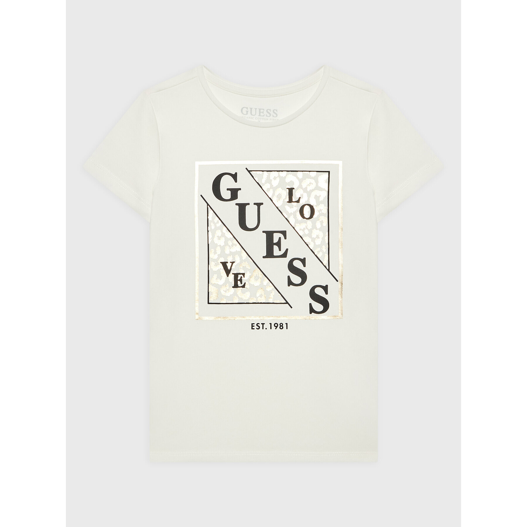 Guess Tricou J2BI14 J1311 Bej Regular Fit - Pled.ro